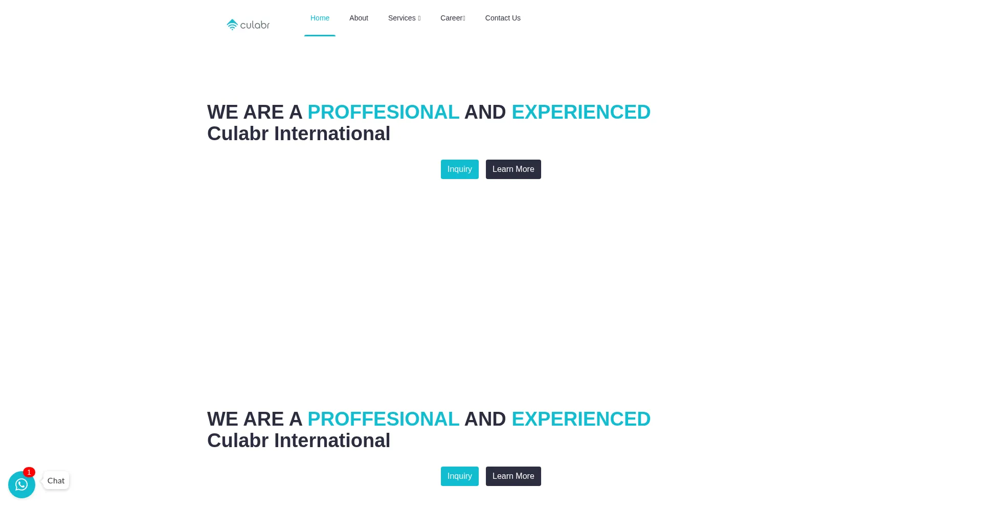 Website screenshot of Culabrinternational.com