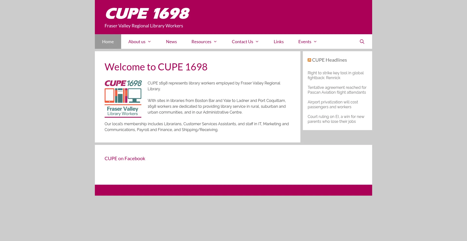 Cupe1698.ca
