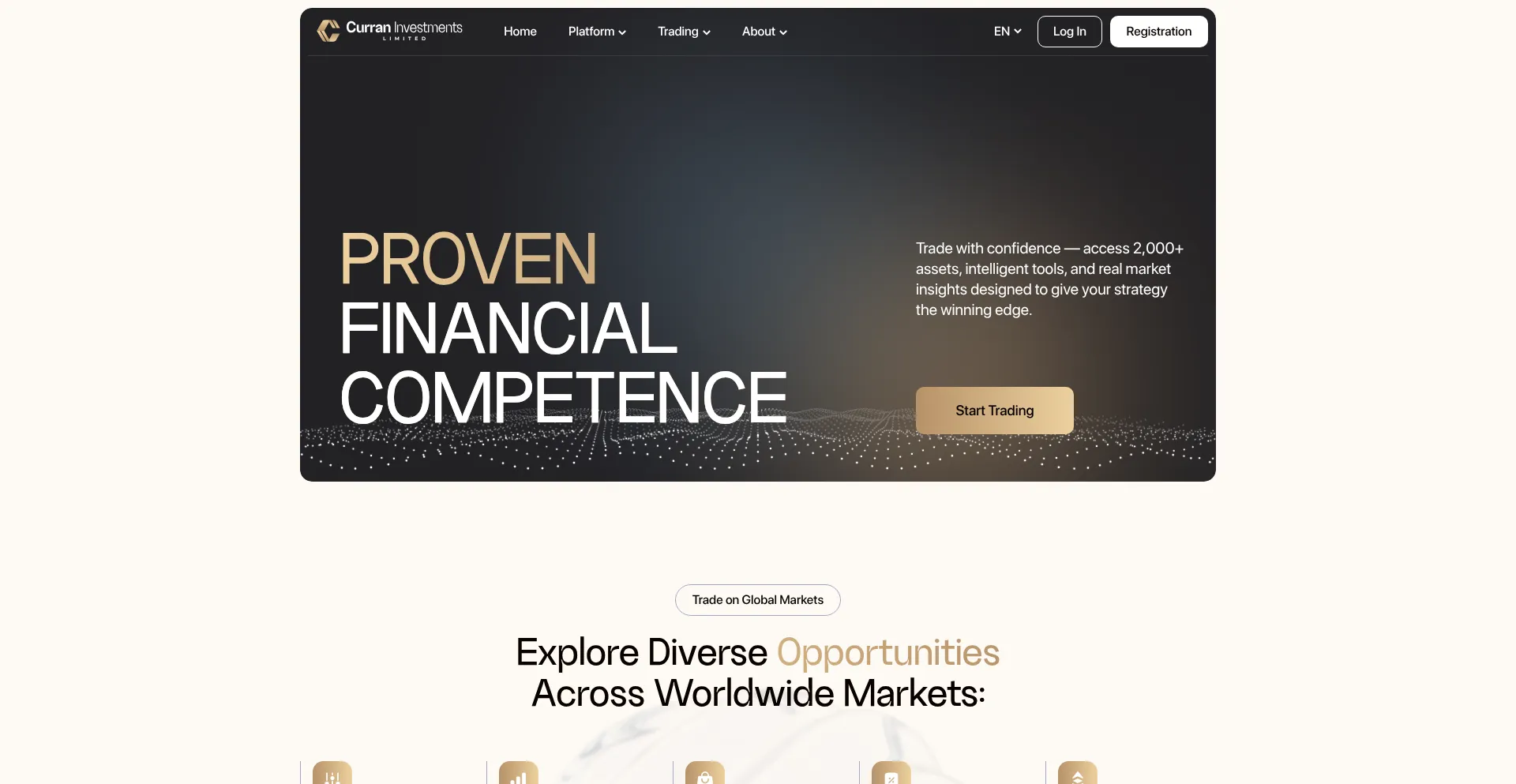 Website screenshot of Curr-inv.com.co