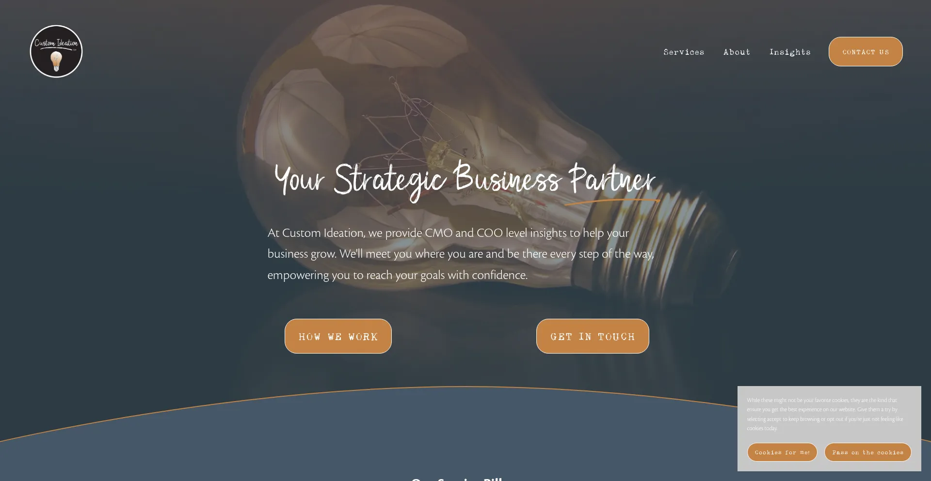 Website screenshot of Customideation.com