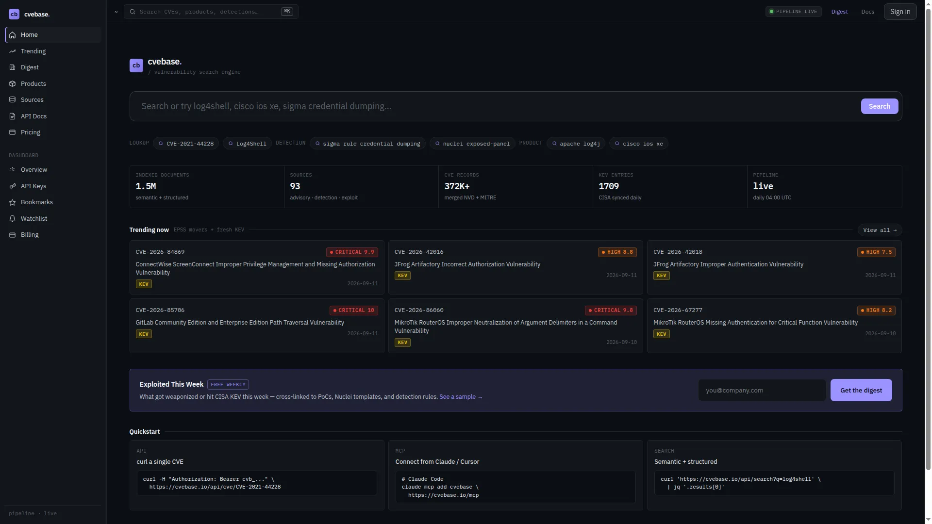 Cvebase.io