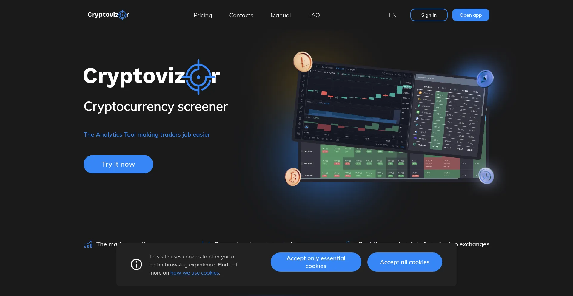 Website screenshot of Cvizor.com