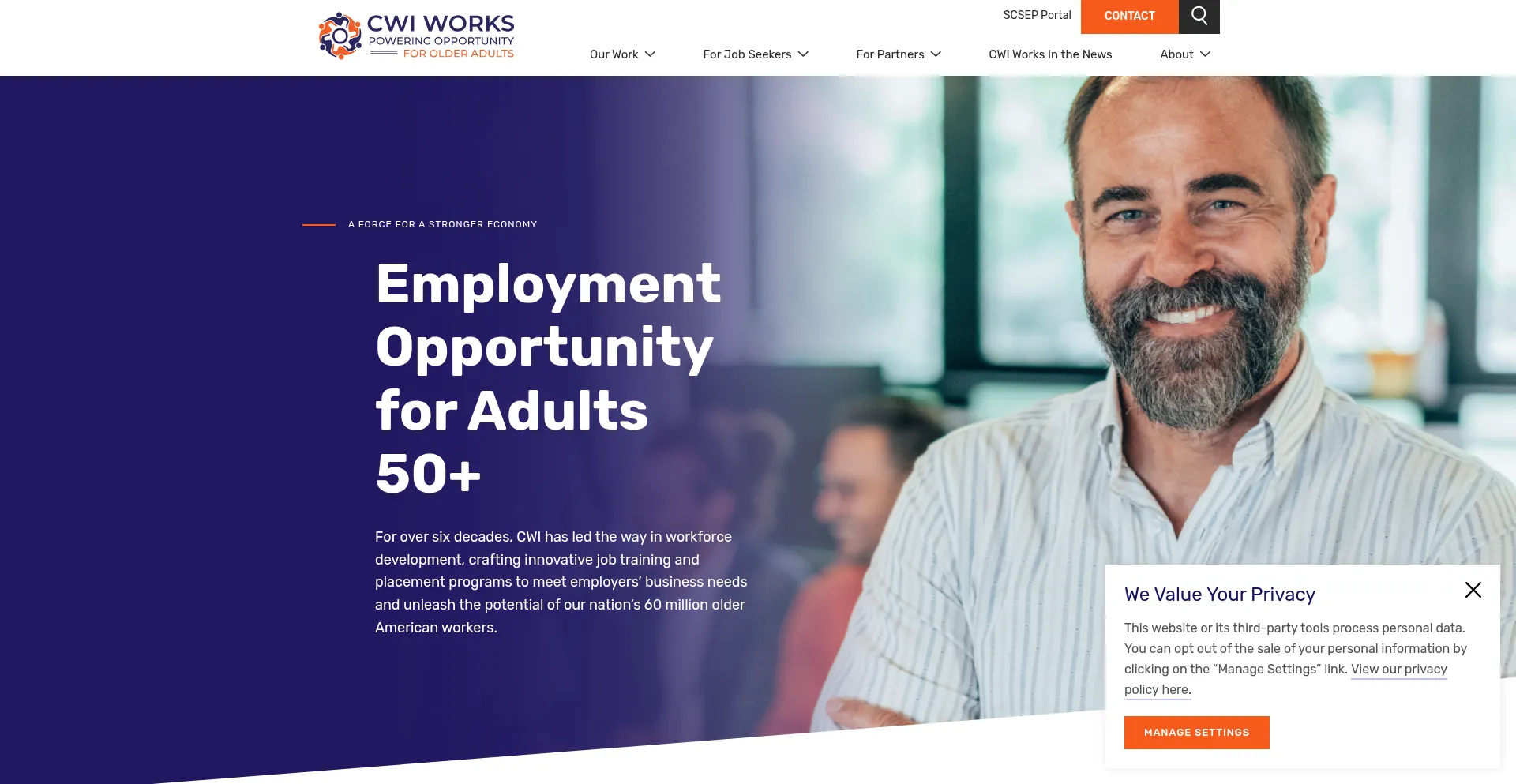 Website screenshot of Cwiworks.org