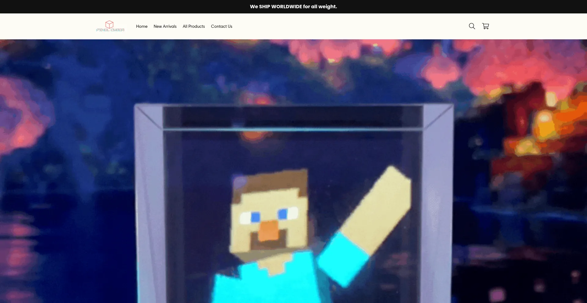 Website screenshot of Cybercubix.store