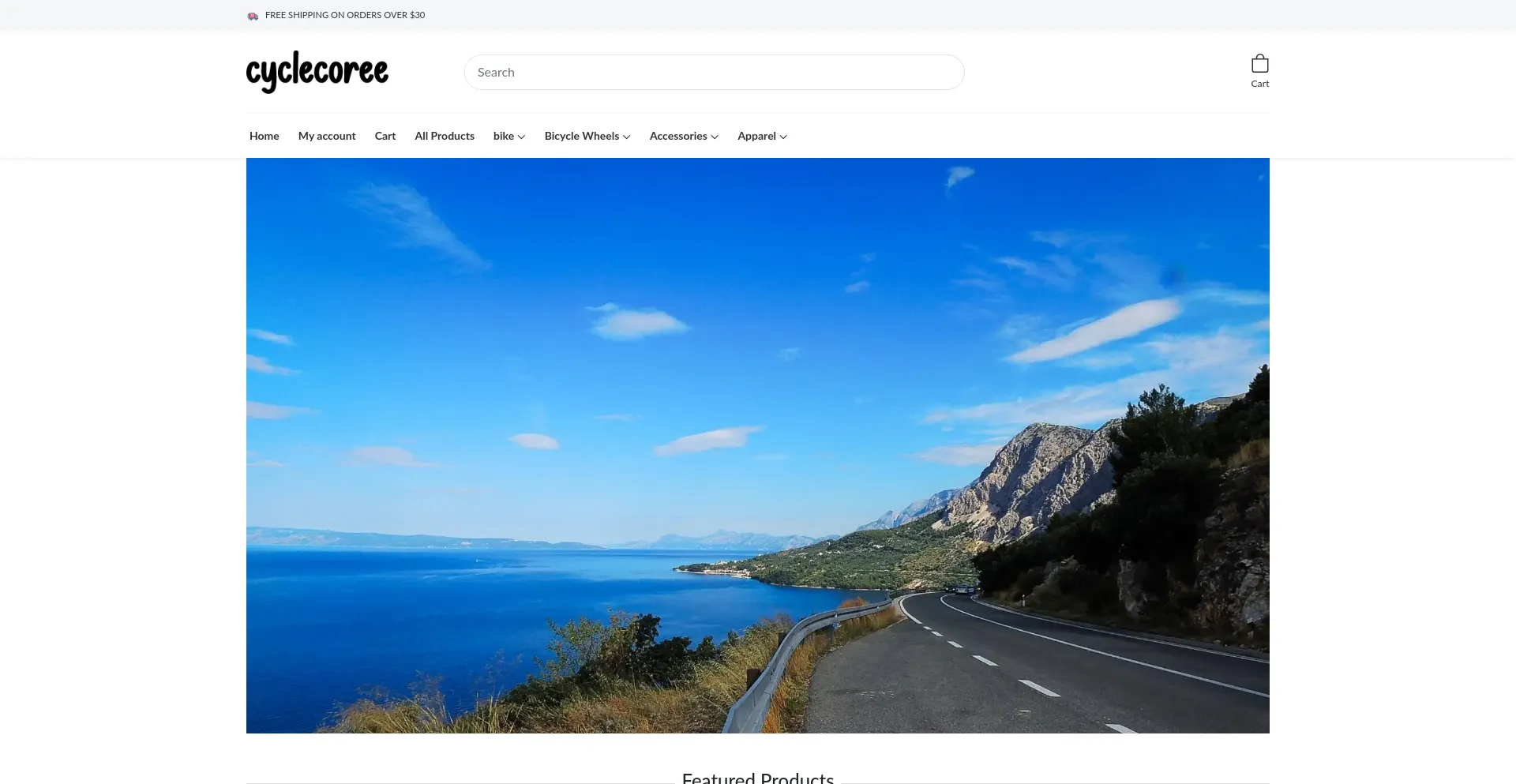 Website screenshot of Cyclecoree.com