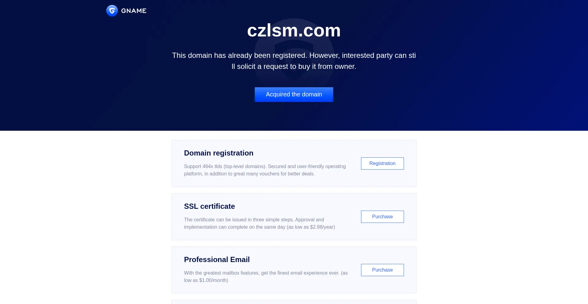 Website screenshot of Czlsm.com