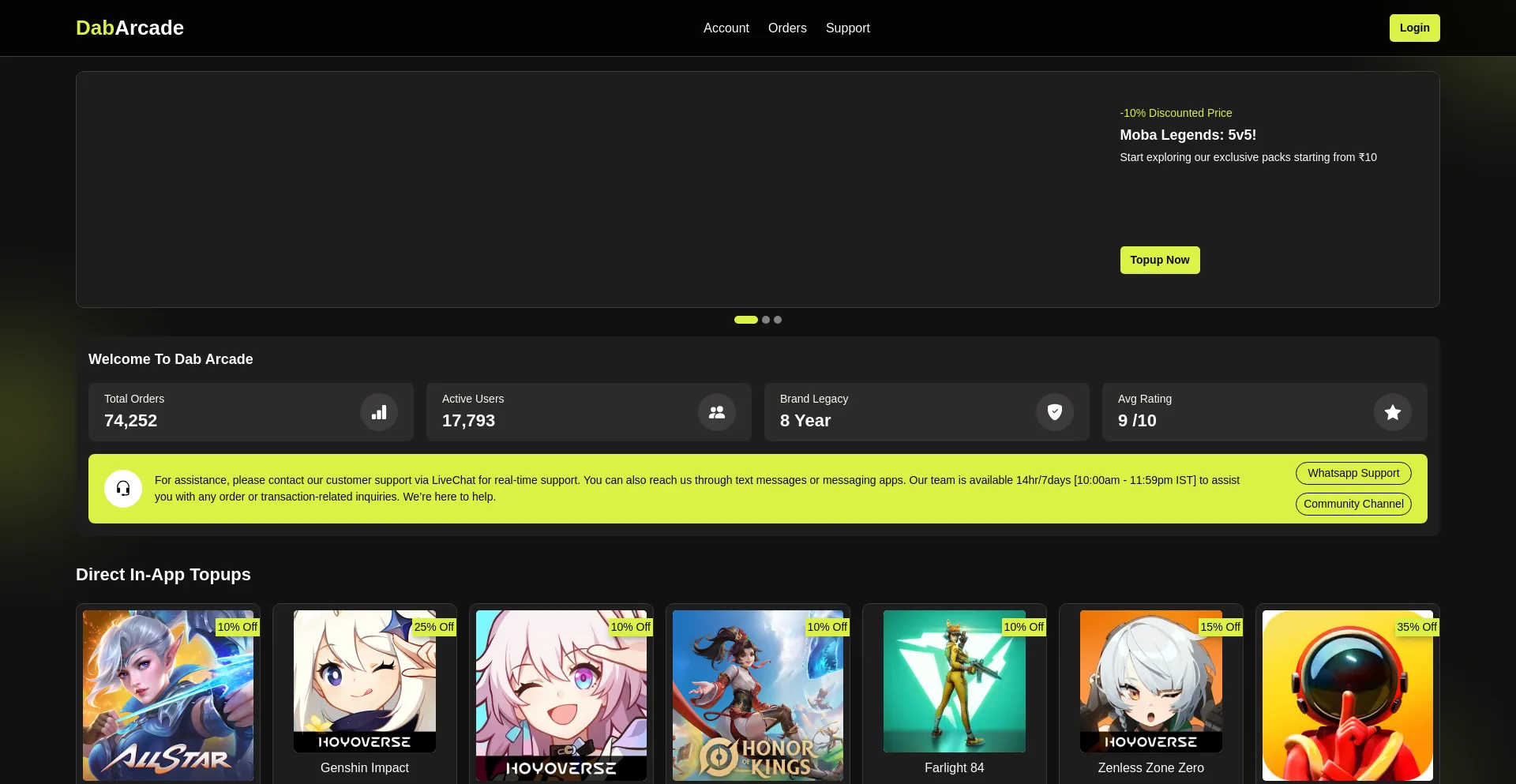 Dabarcade.com