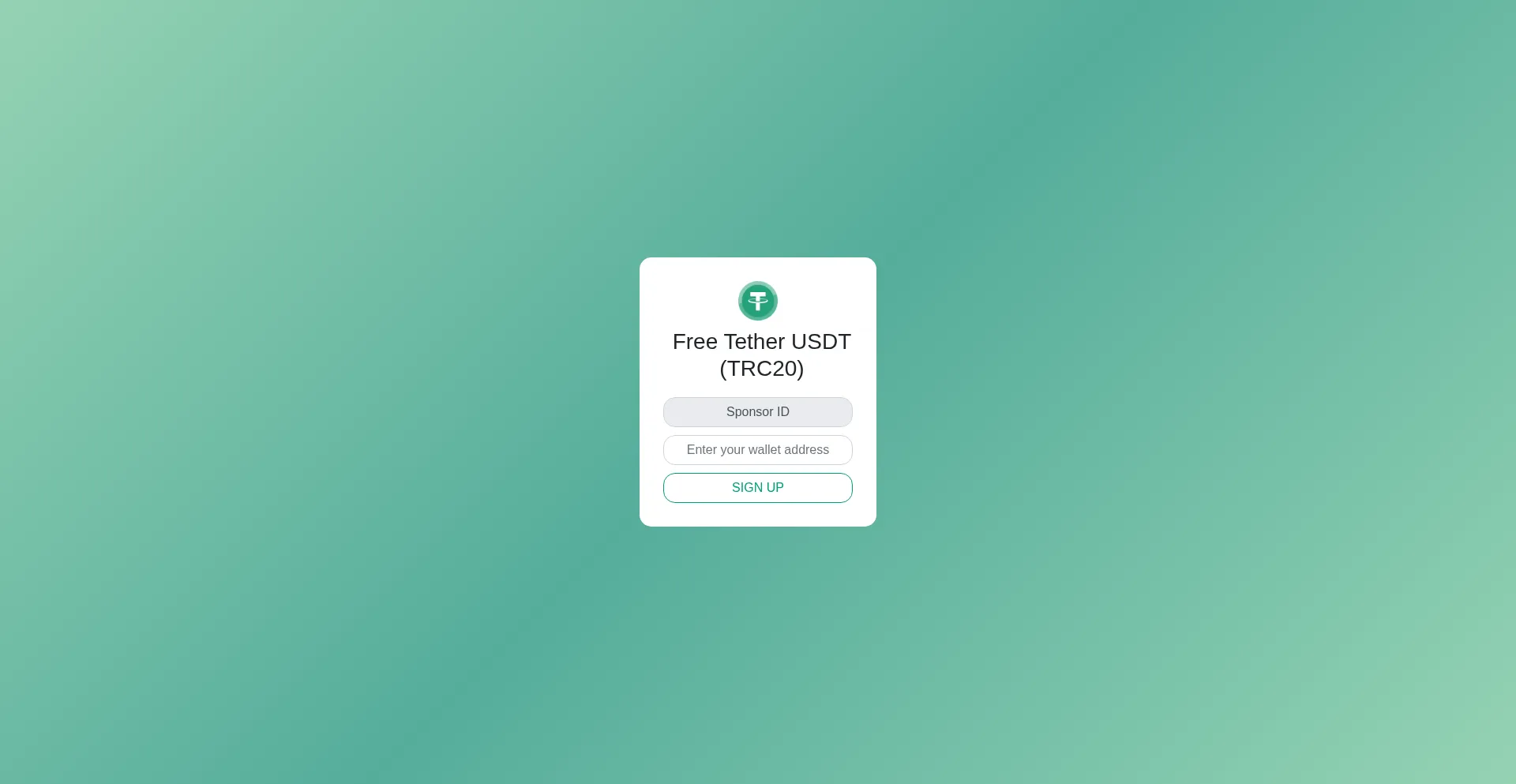 Website screenshot of Dailytether.xyz