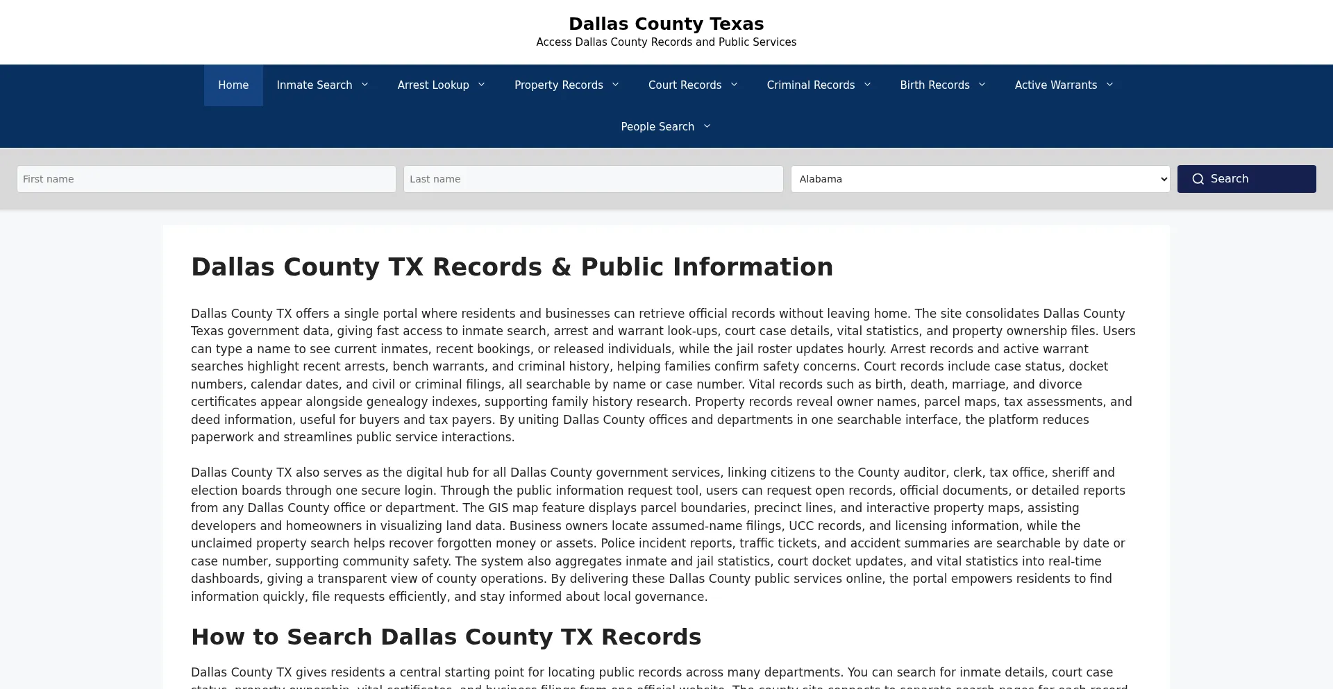 Dallascountytexas.org