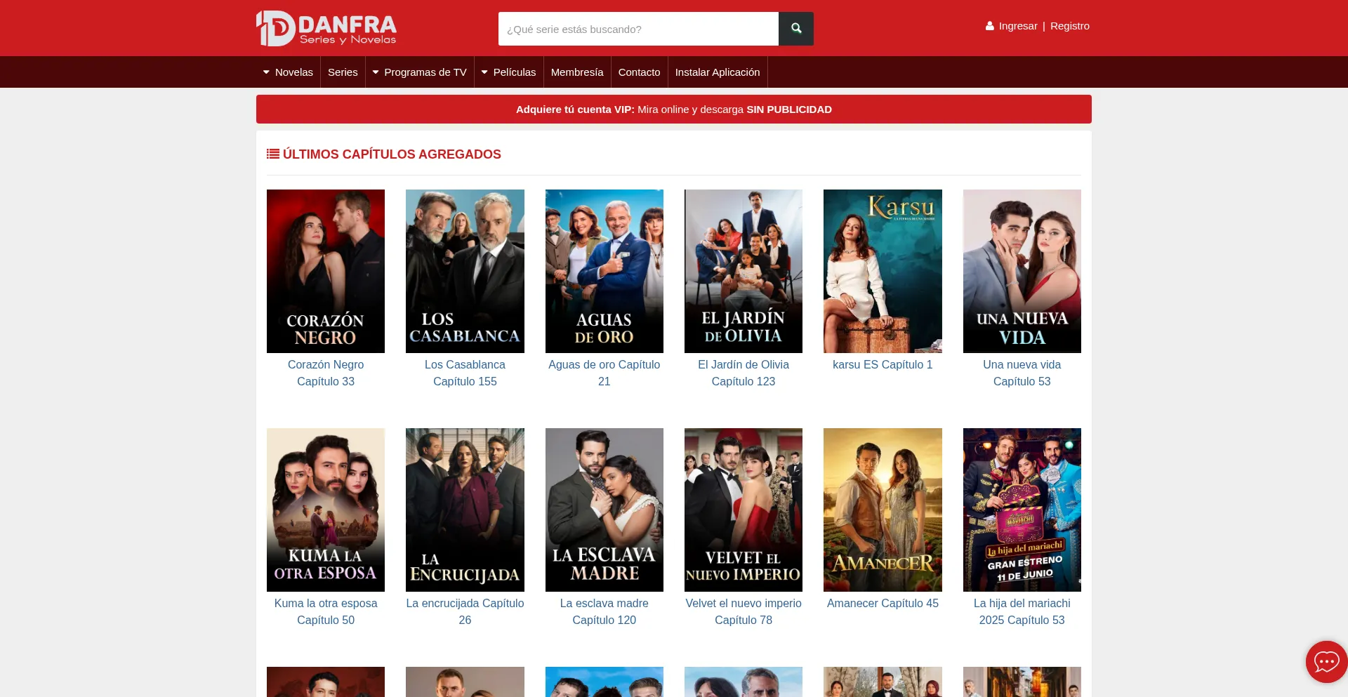 Website screenshot of Danfra.com