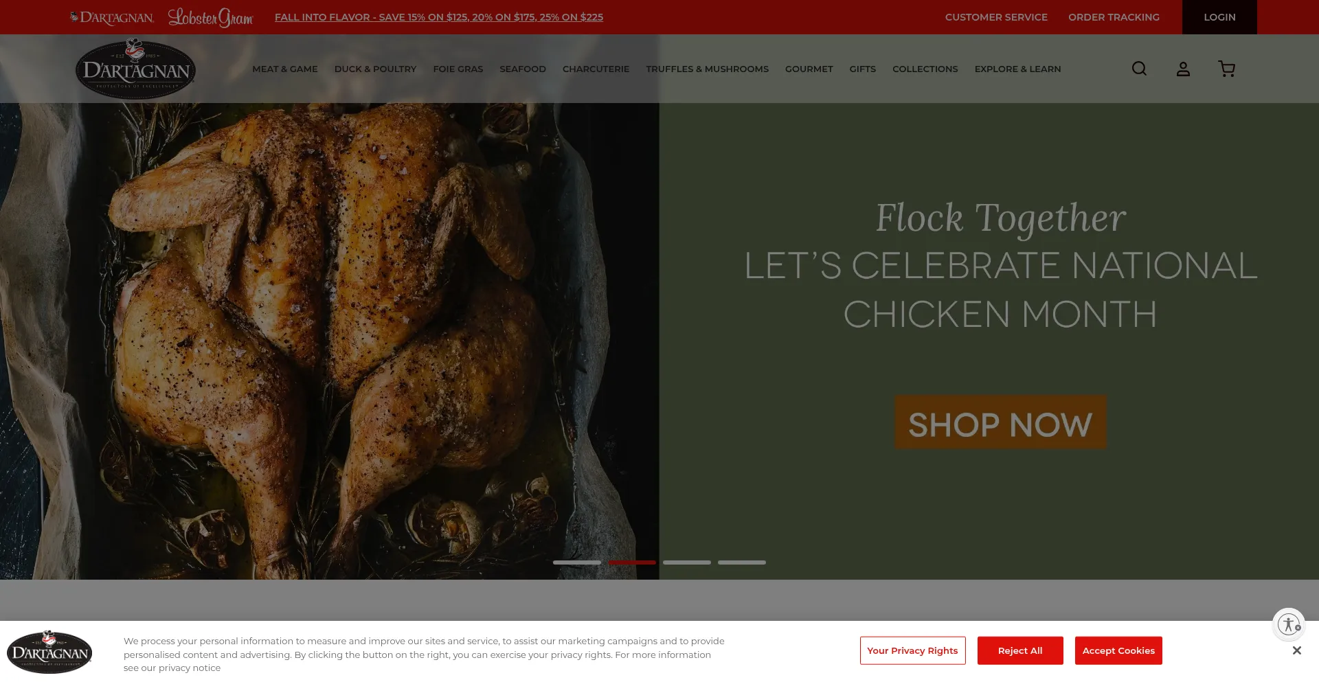 Website screenshot of Dartagnan.com