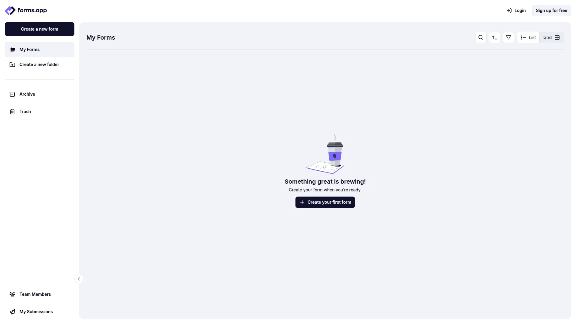 Dashboard.forms.app