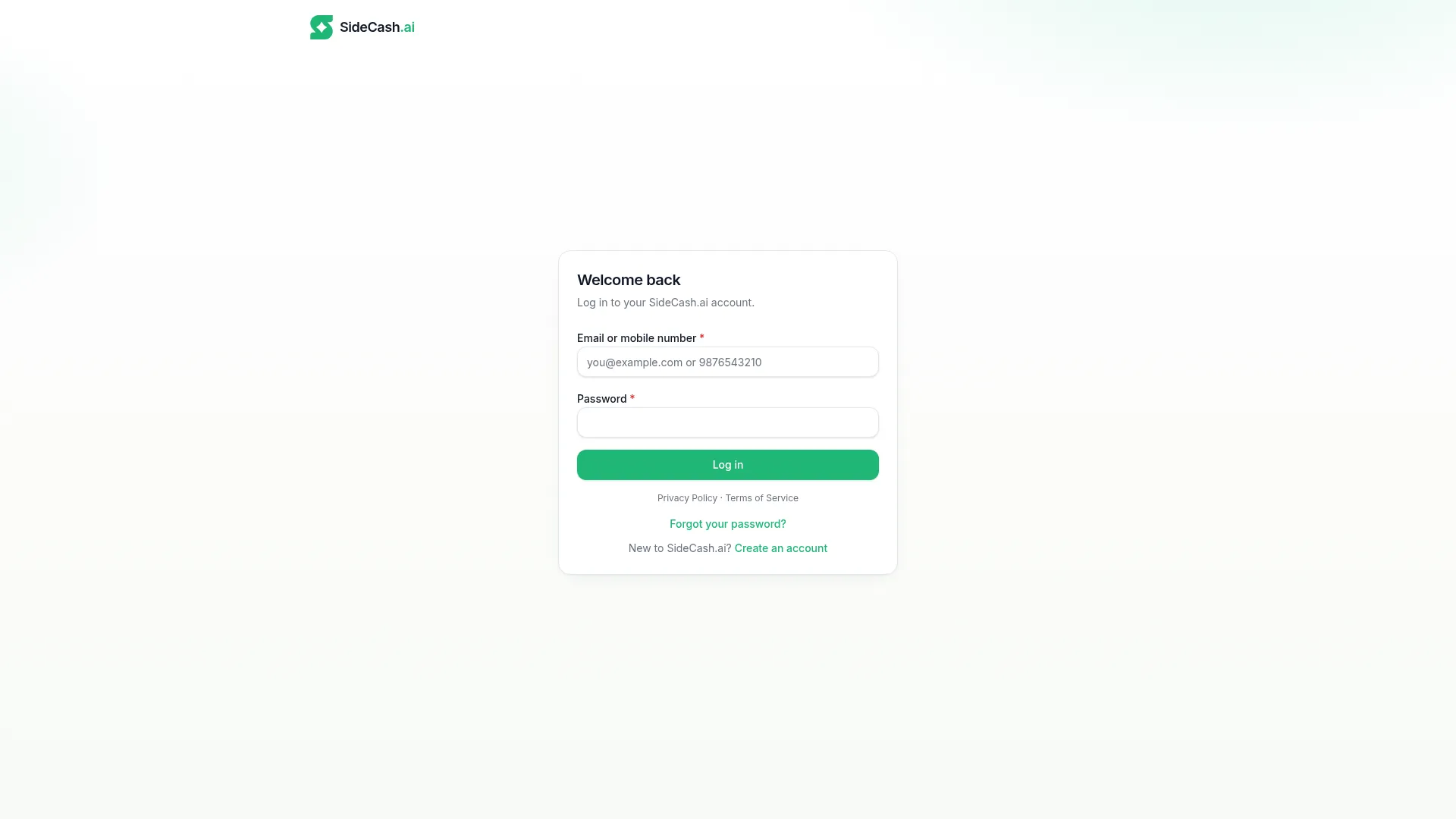Dashboard.sidecash.ai