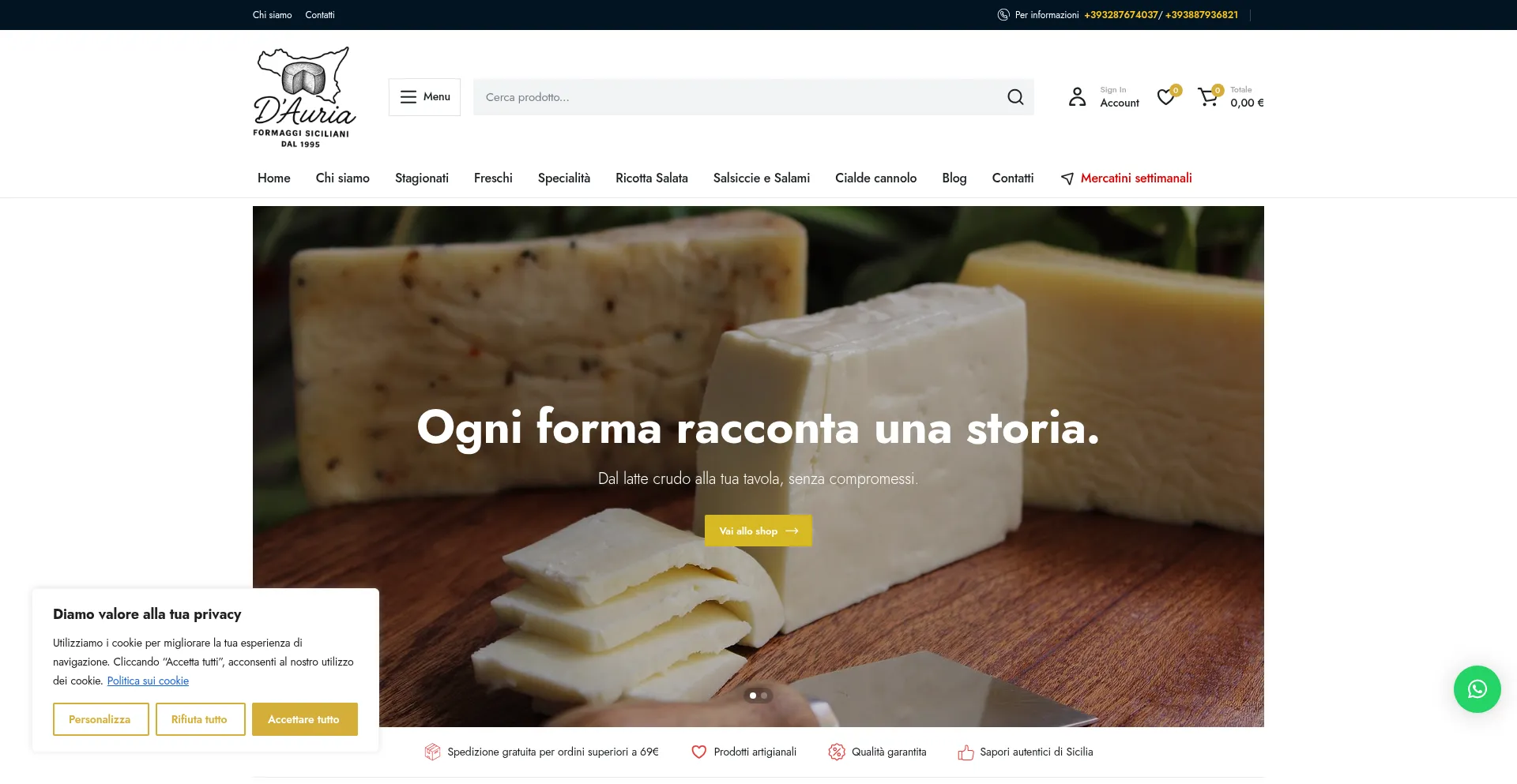 Dauriaformaggi.it