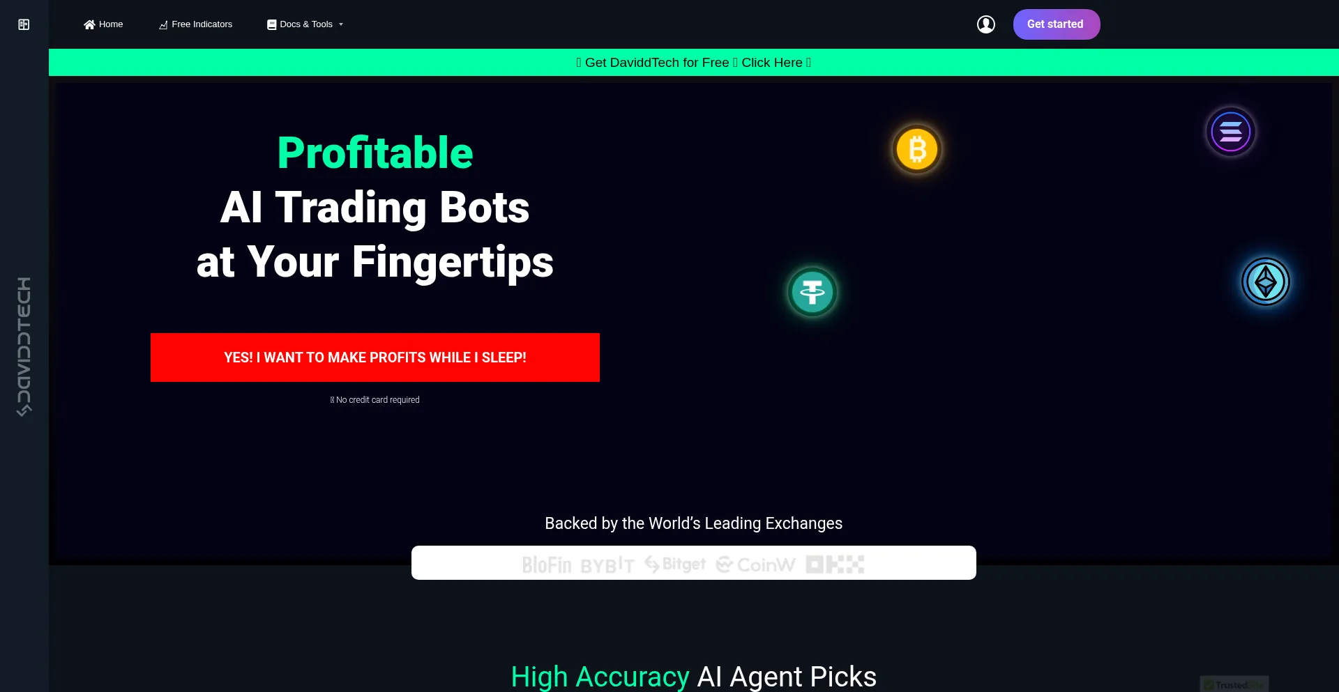 Website screenshot of Daviddtech.com