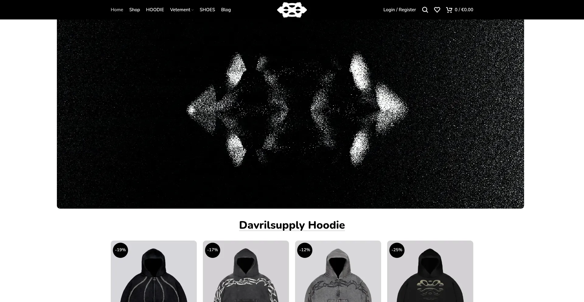 Website screenshot of Davrilsupplyshop.fr