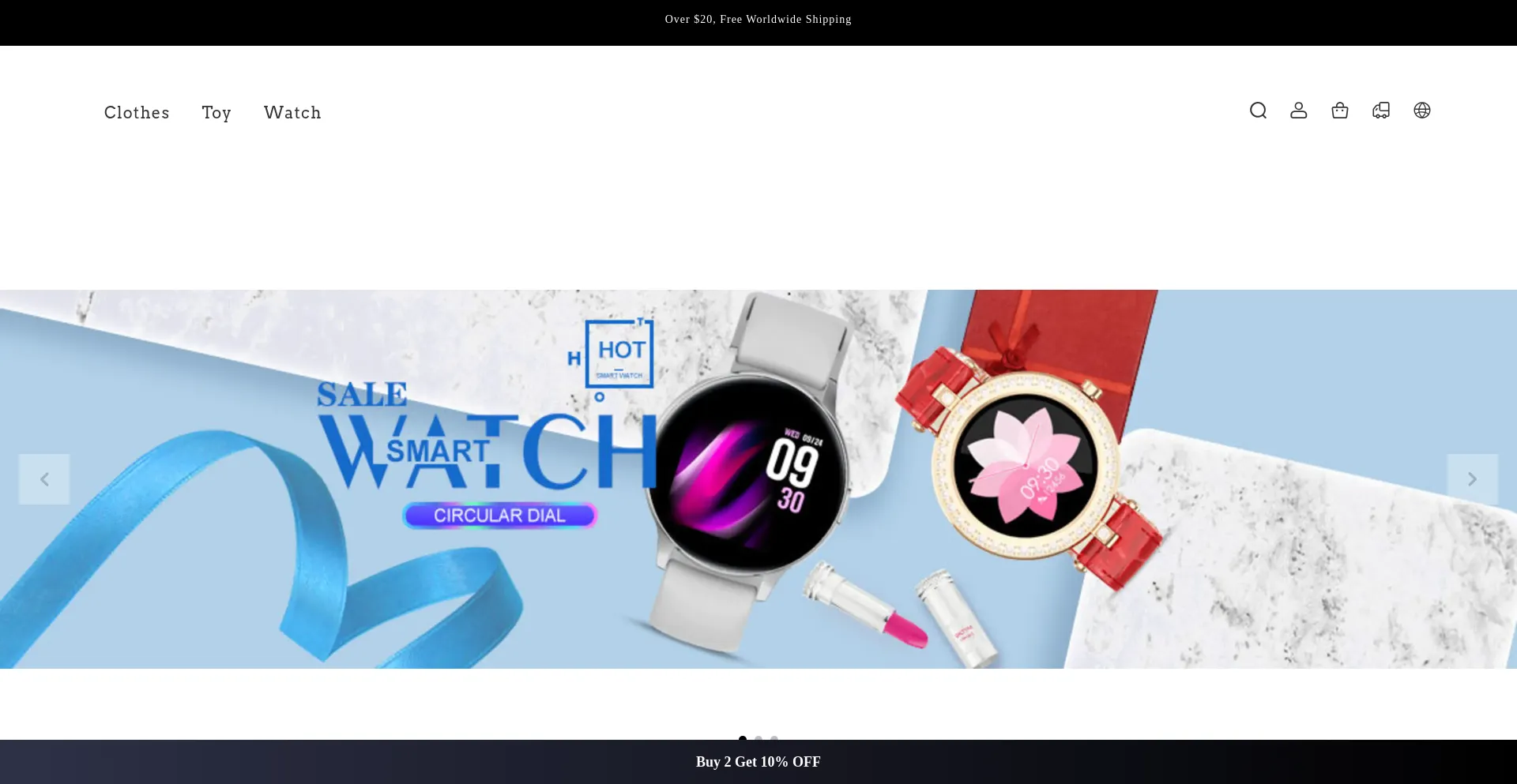 Website screenshot of Dcwatch.shop