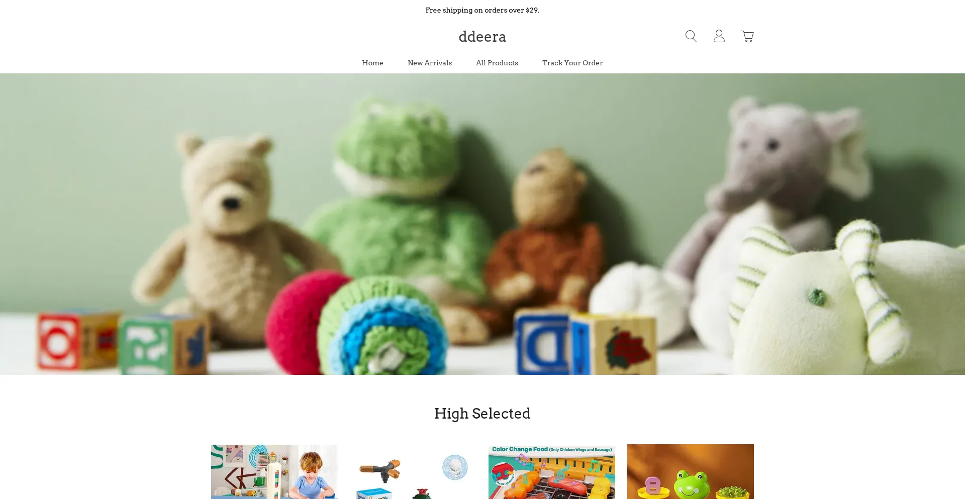 Website screenshot of Ddeera.com