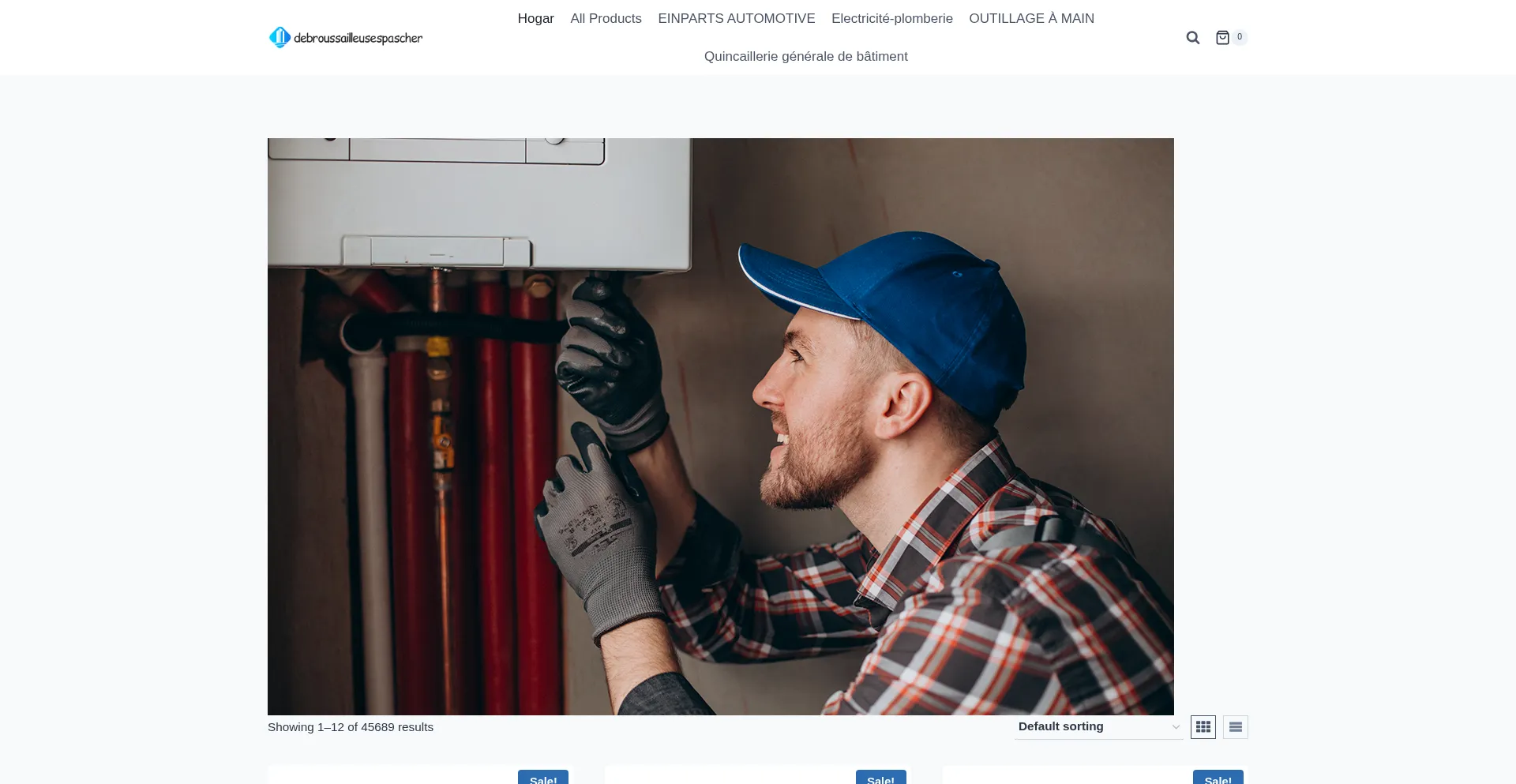 Website screenshot of Debroussailleusespascher.com