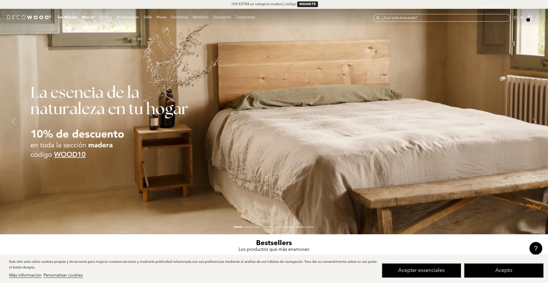 Website screenshot of Decowood.com