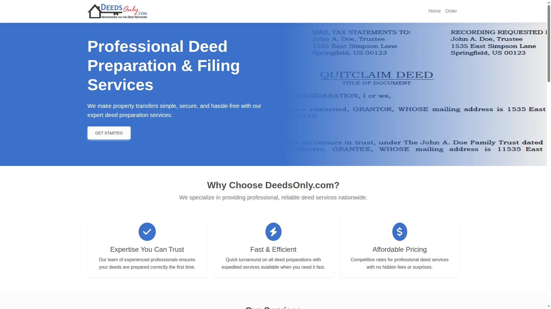 Deedsonly.com