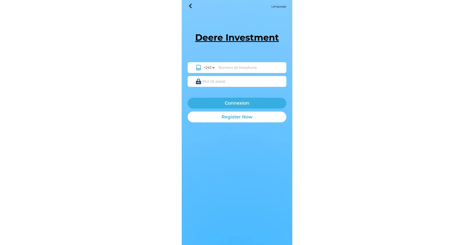 Website screenshot of Deere-investissement.com