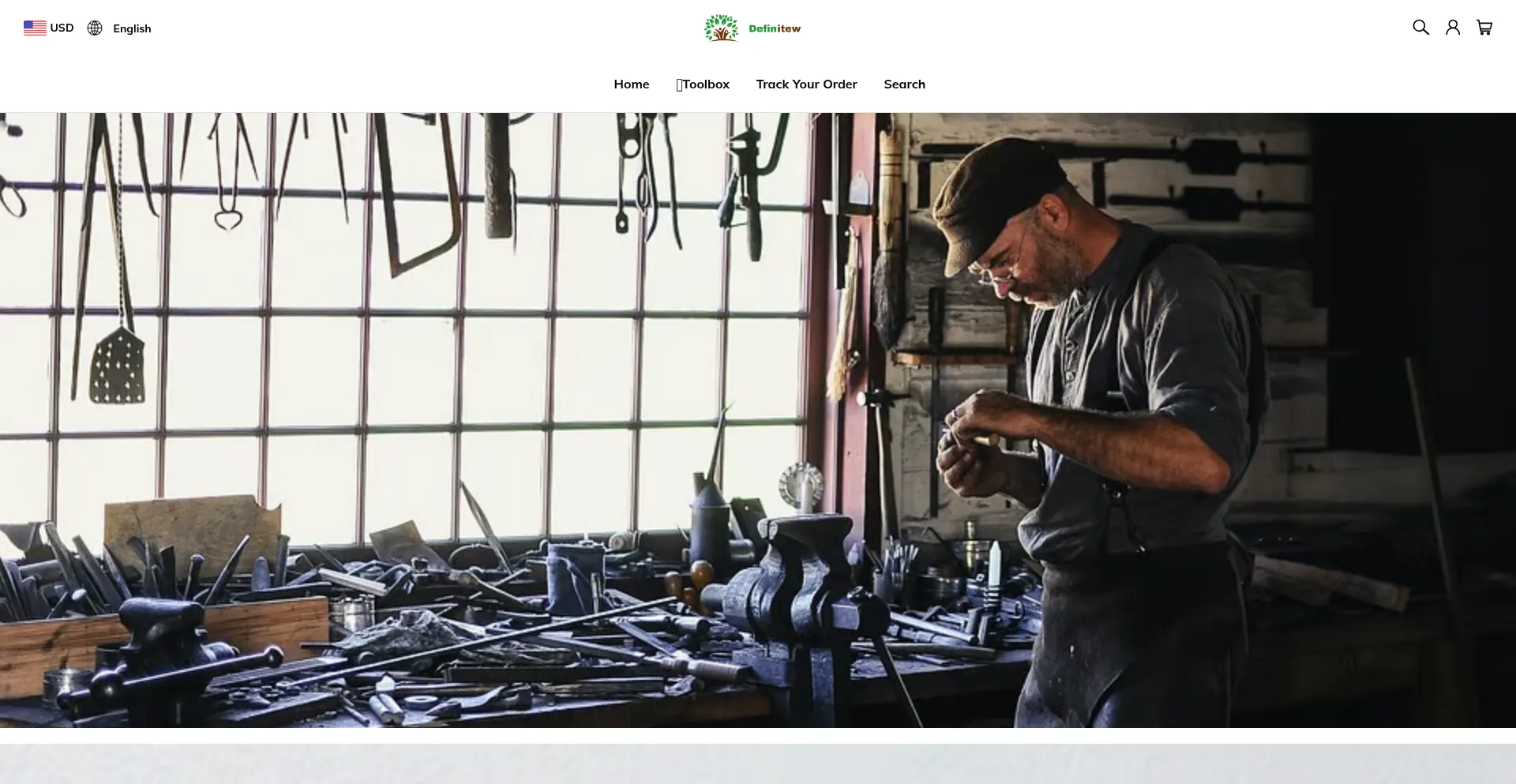 Website screenshot of Definitew.com