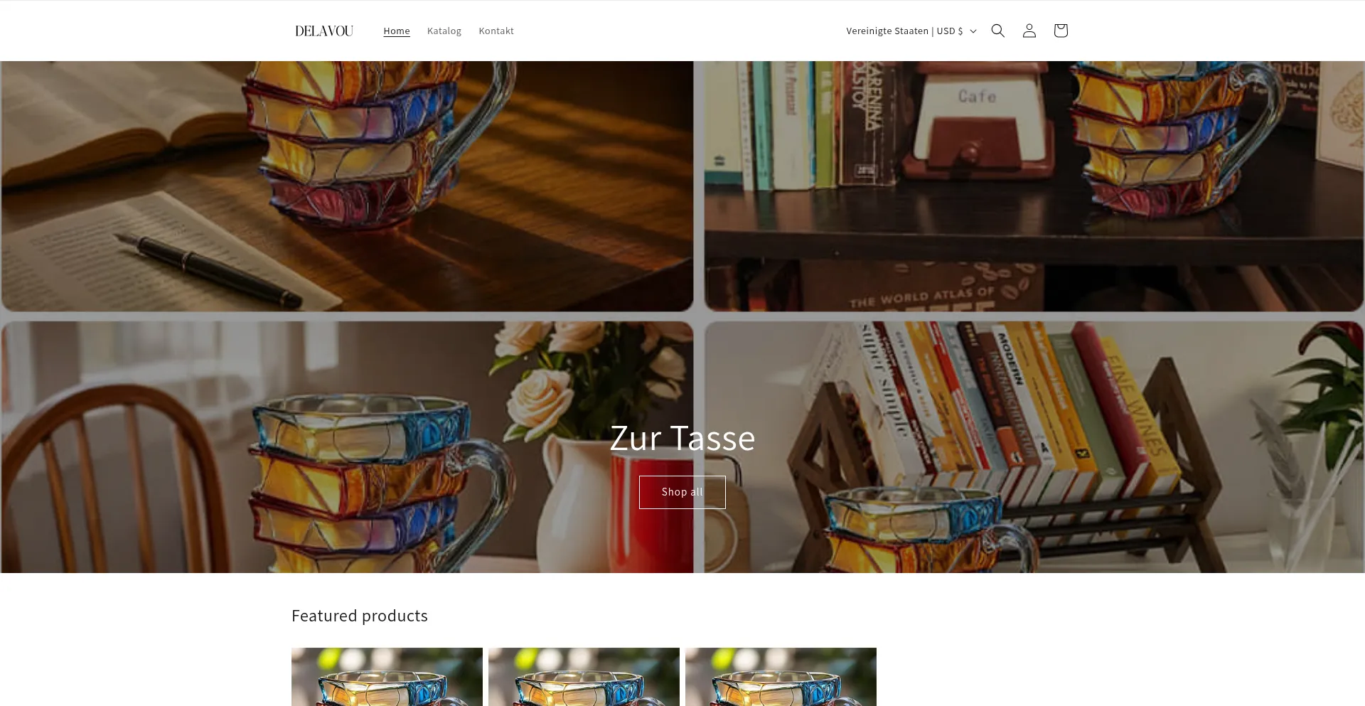 Website screenshot of Delavou.com