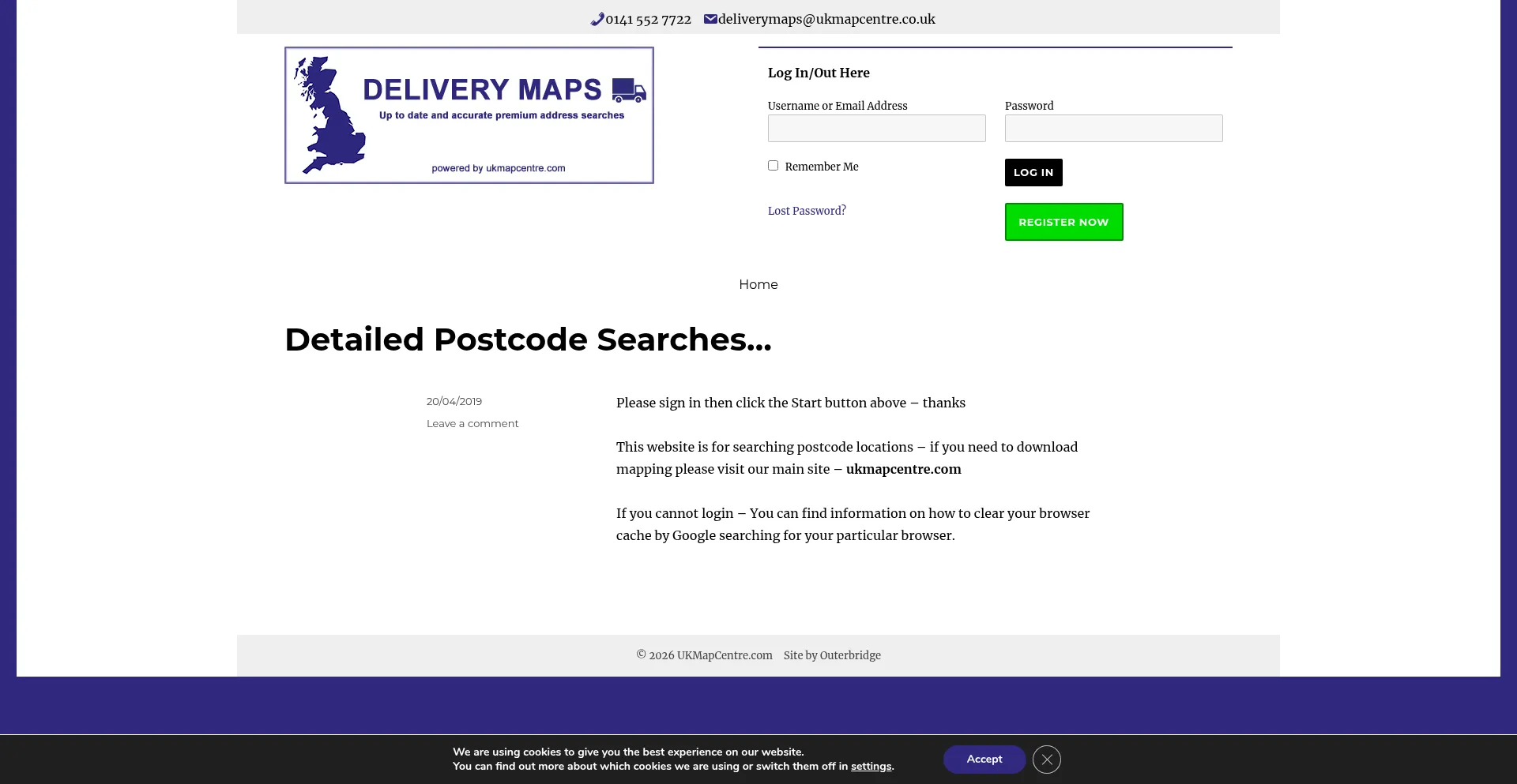 Deliverymaps.ukmapcentre.com