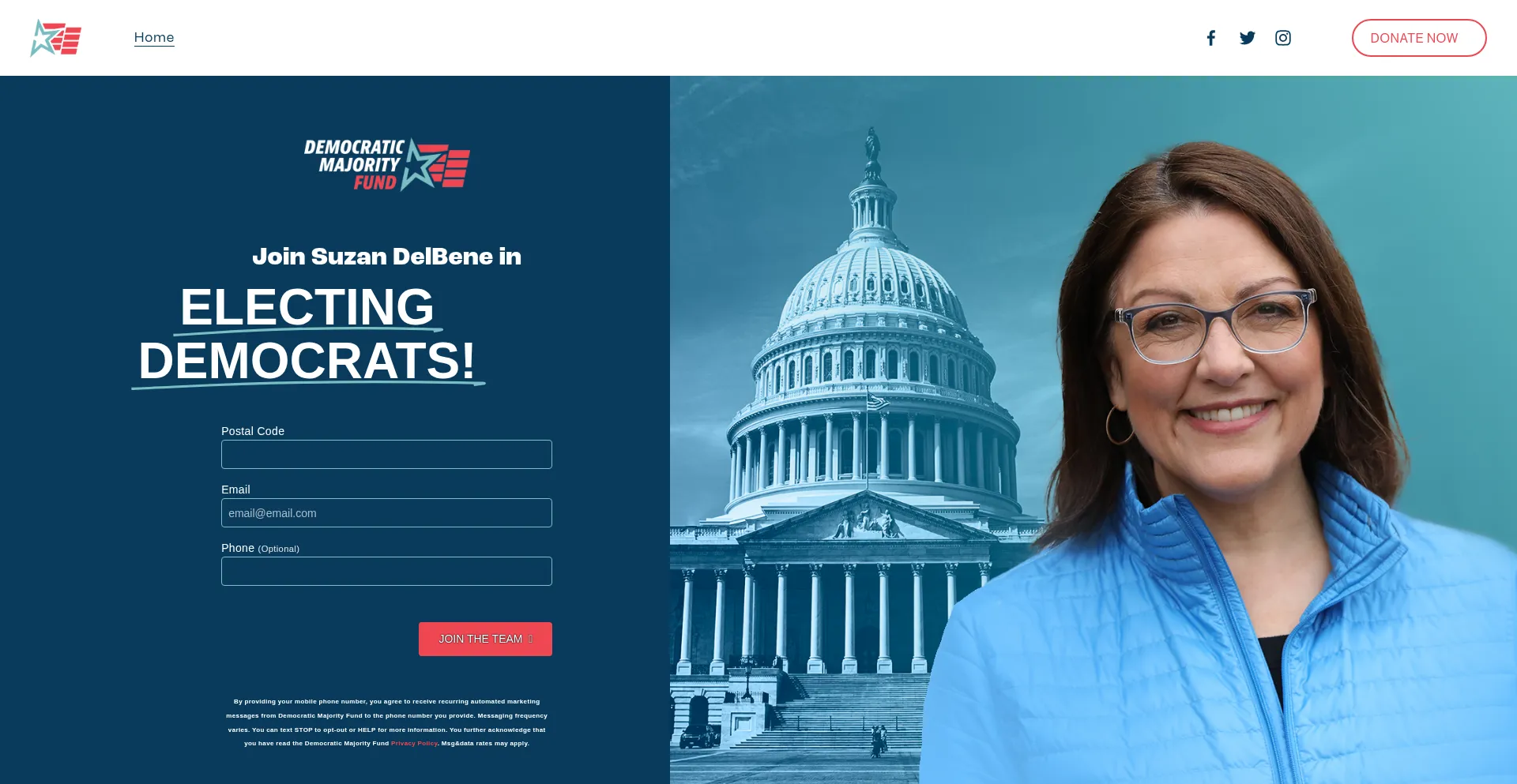 Website screenshot of Demmajorfund.com