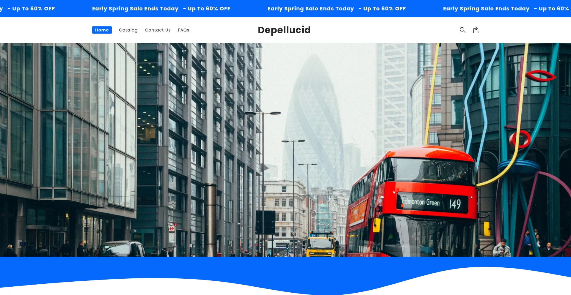Website screenshot of Depellucid.com