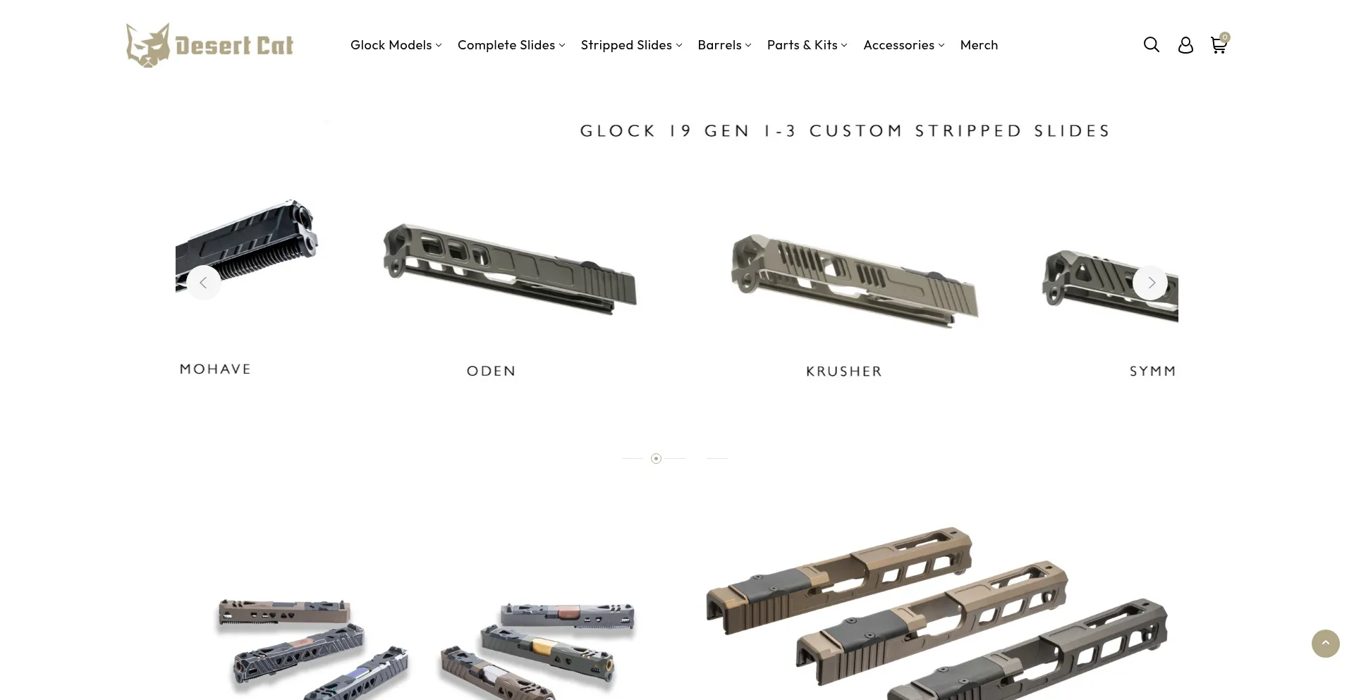 Website screenshot of Desertcatusa.com