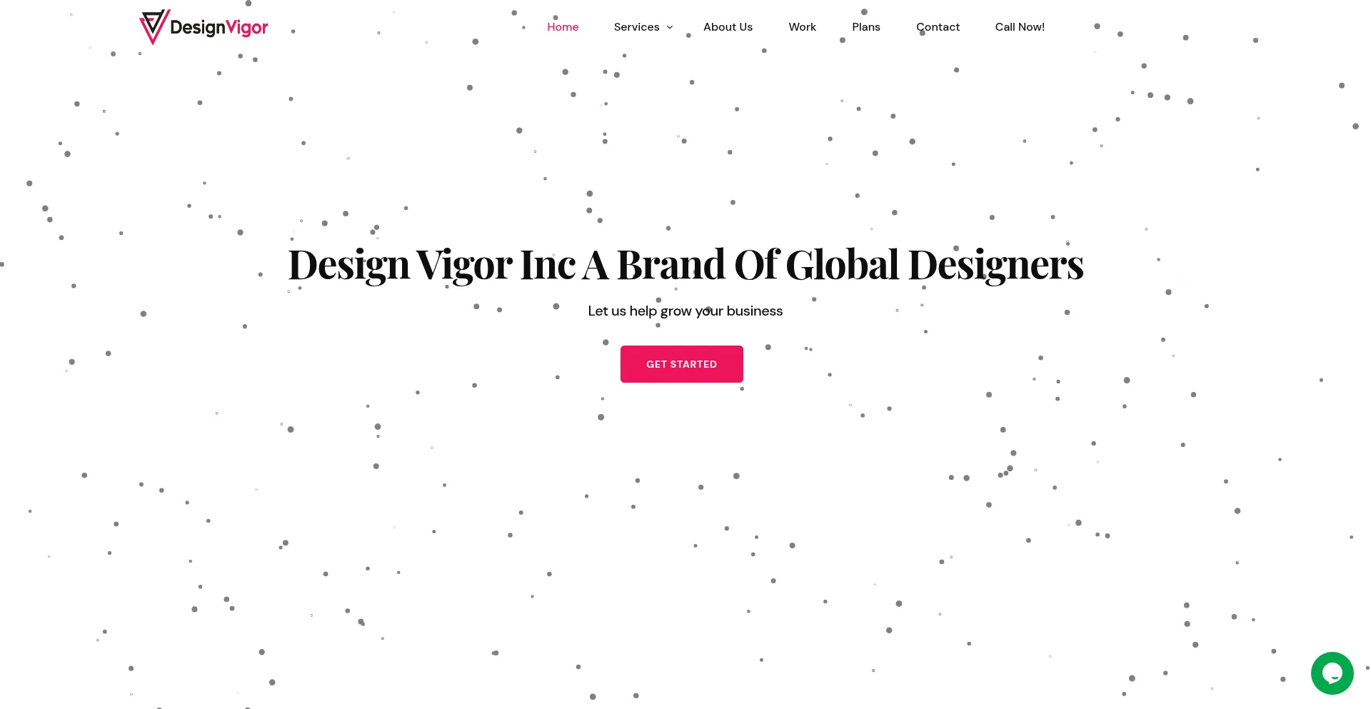 Website screenshot of Designvigor.com
