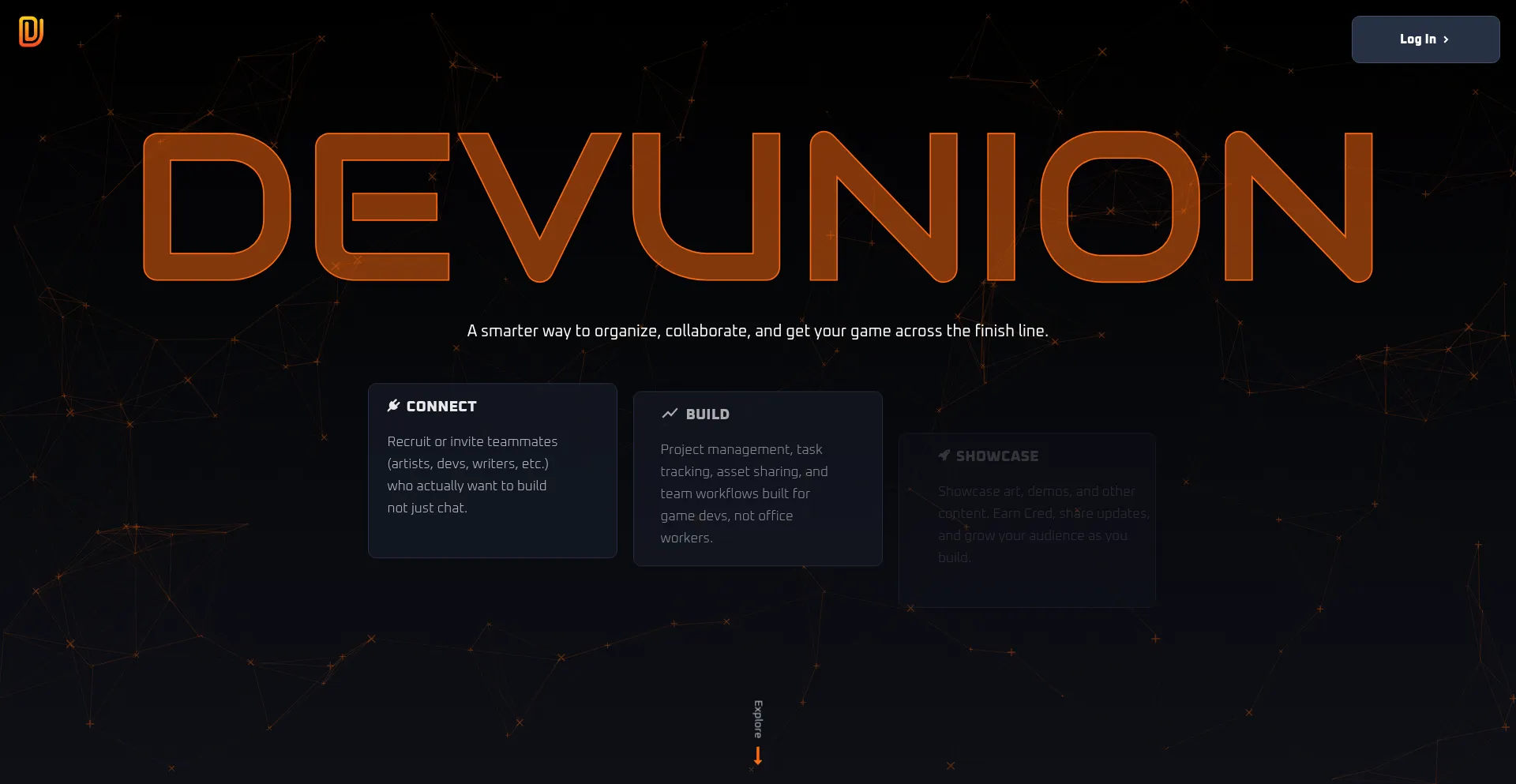 Website screenshot of Devunion.io