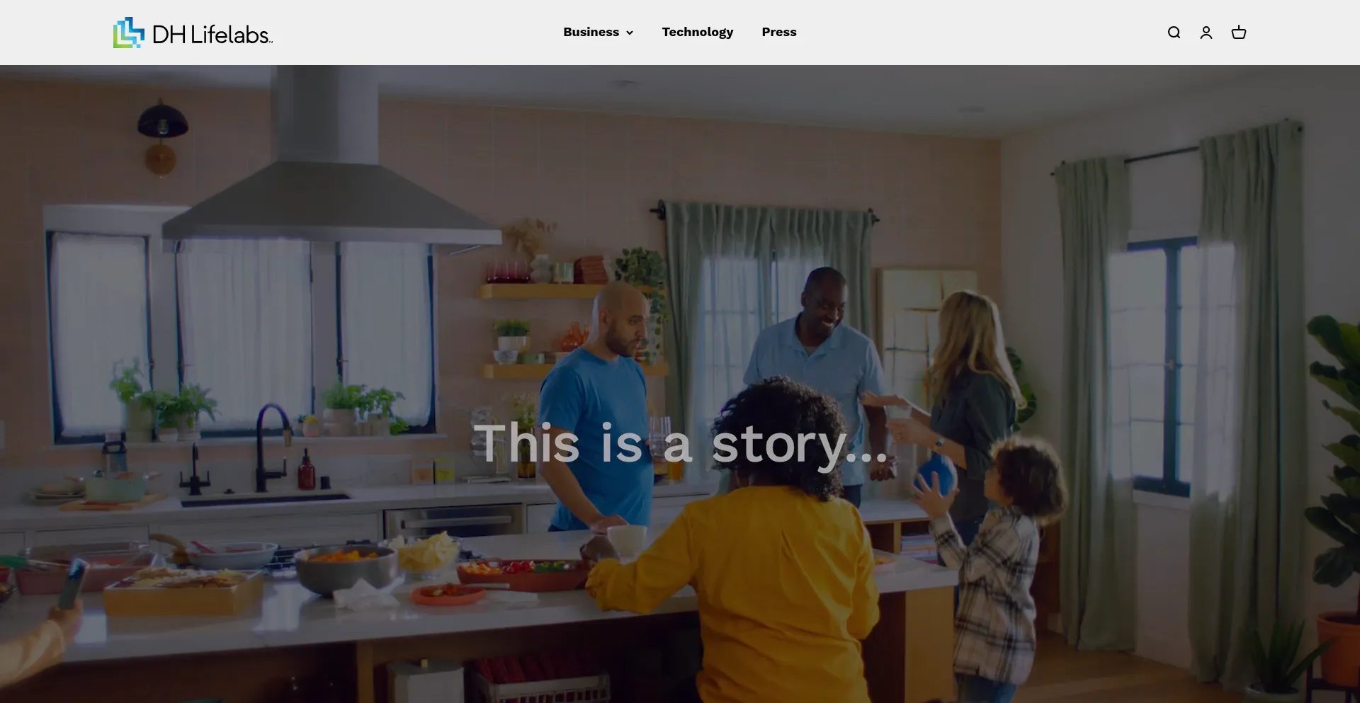 Website screenshot of Dhlifelabs.com