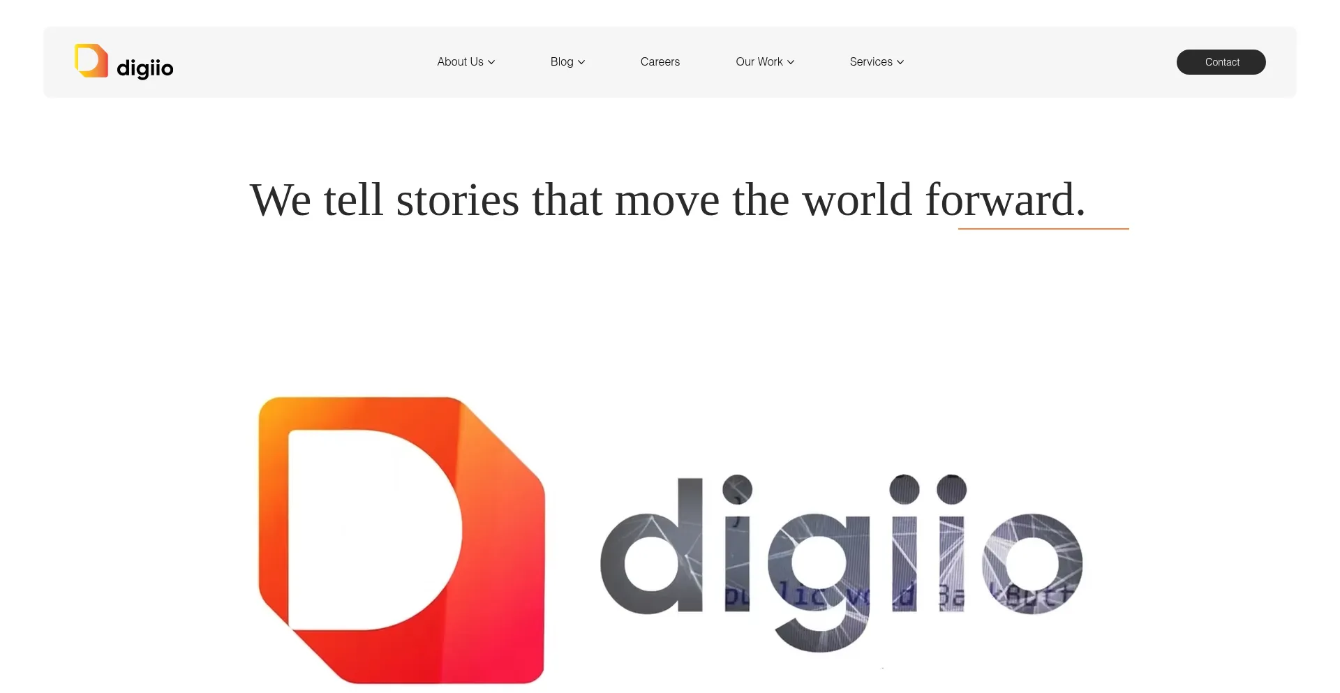 Website screenshot of Digiio.com