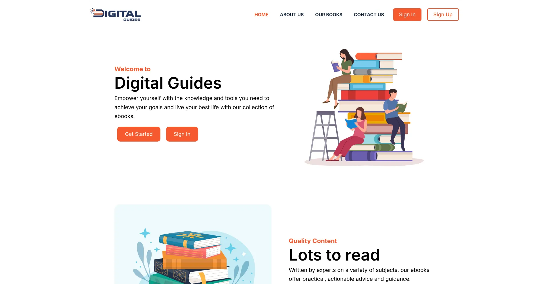 Website screenshot of Digital-guides.com