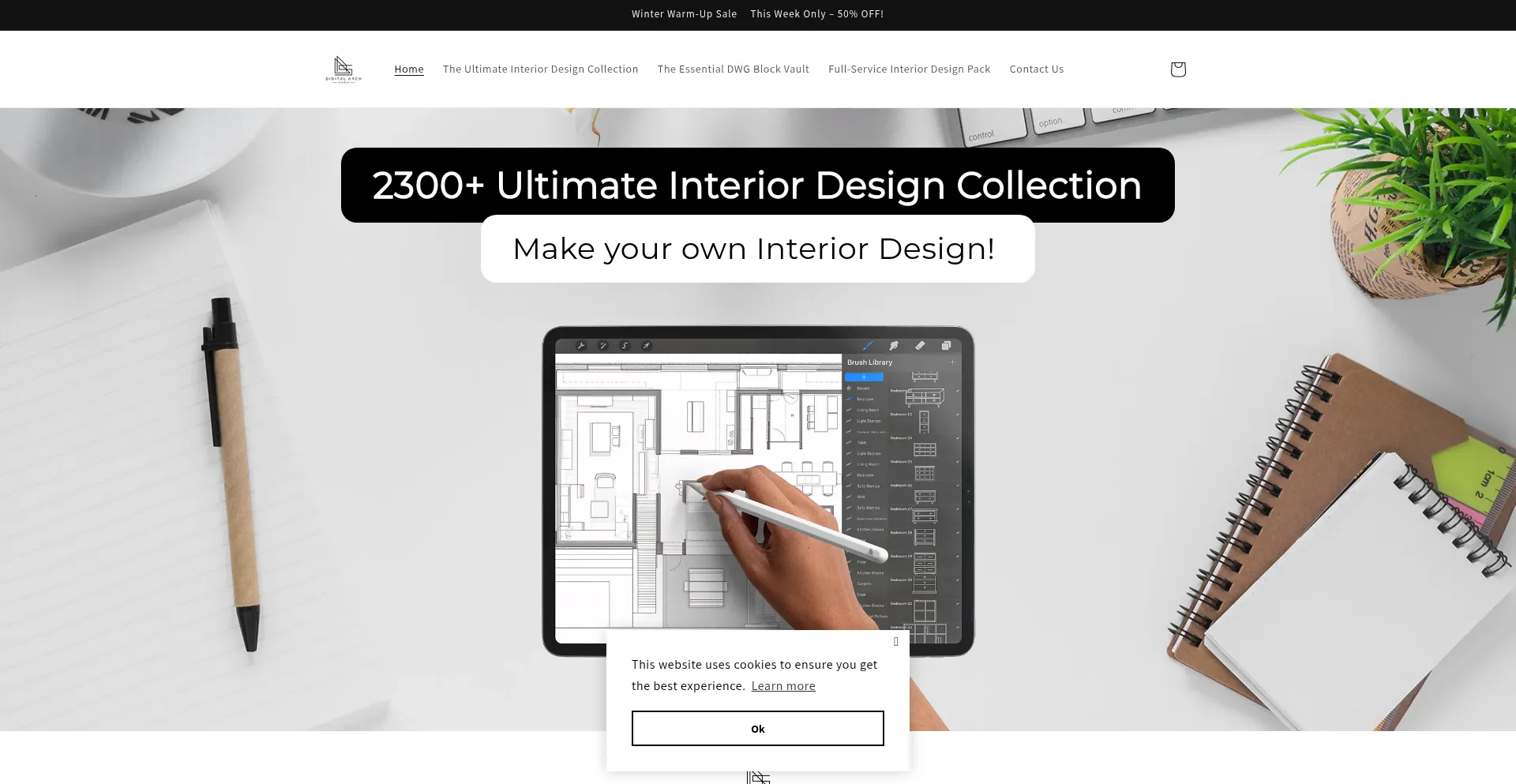 Website screenshot of Digitalarchstudio.com