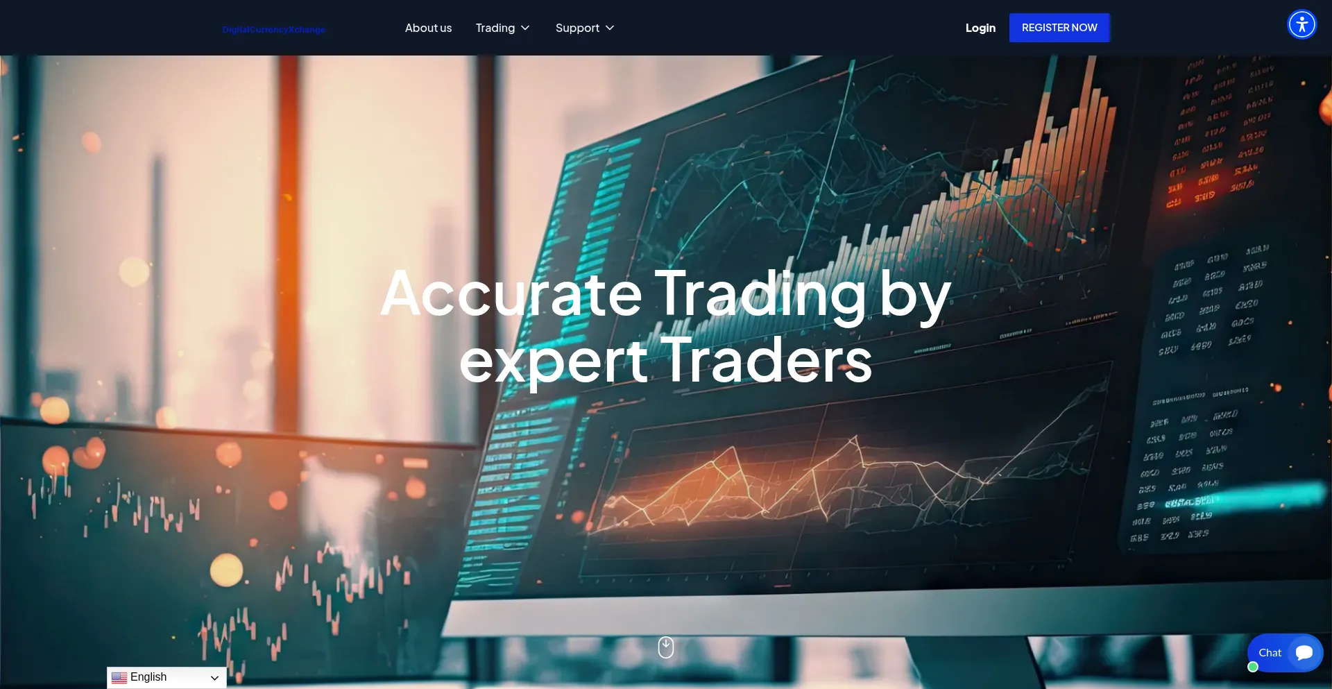 Website screenshot of Digitalcurrencyxchange.com