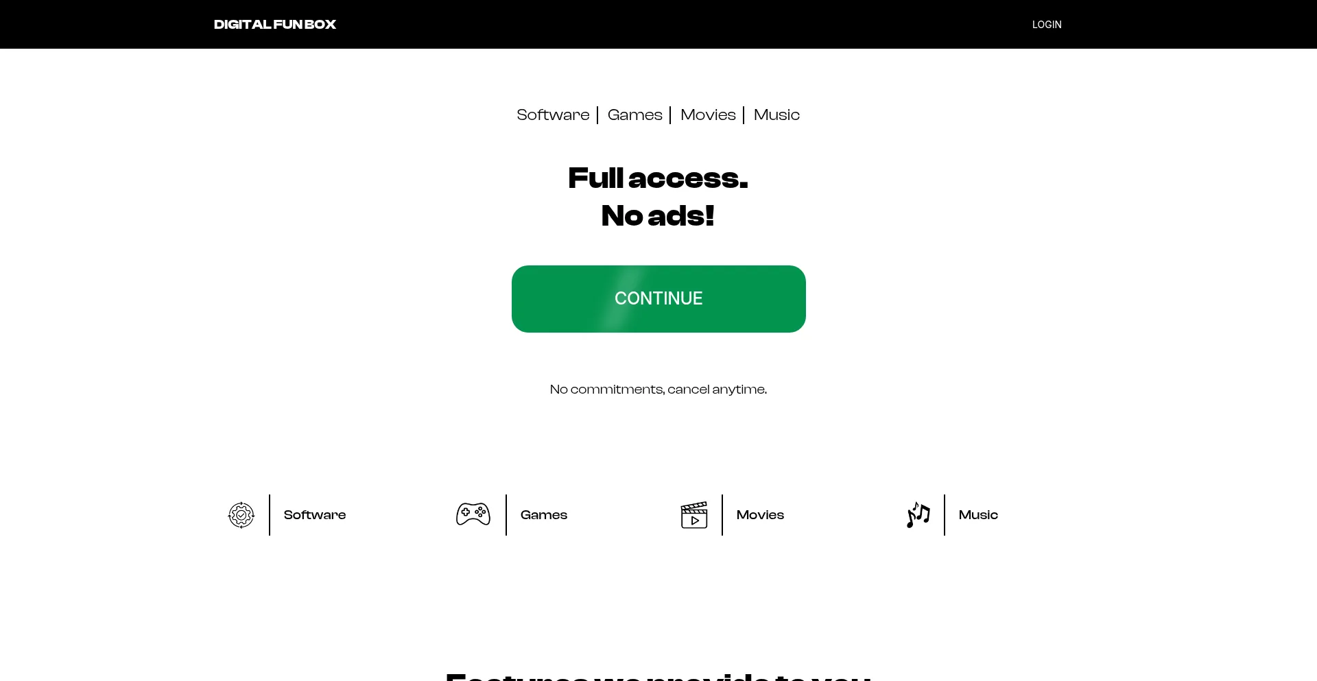 Website screenshot of Digitalfunbox.com