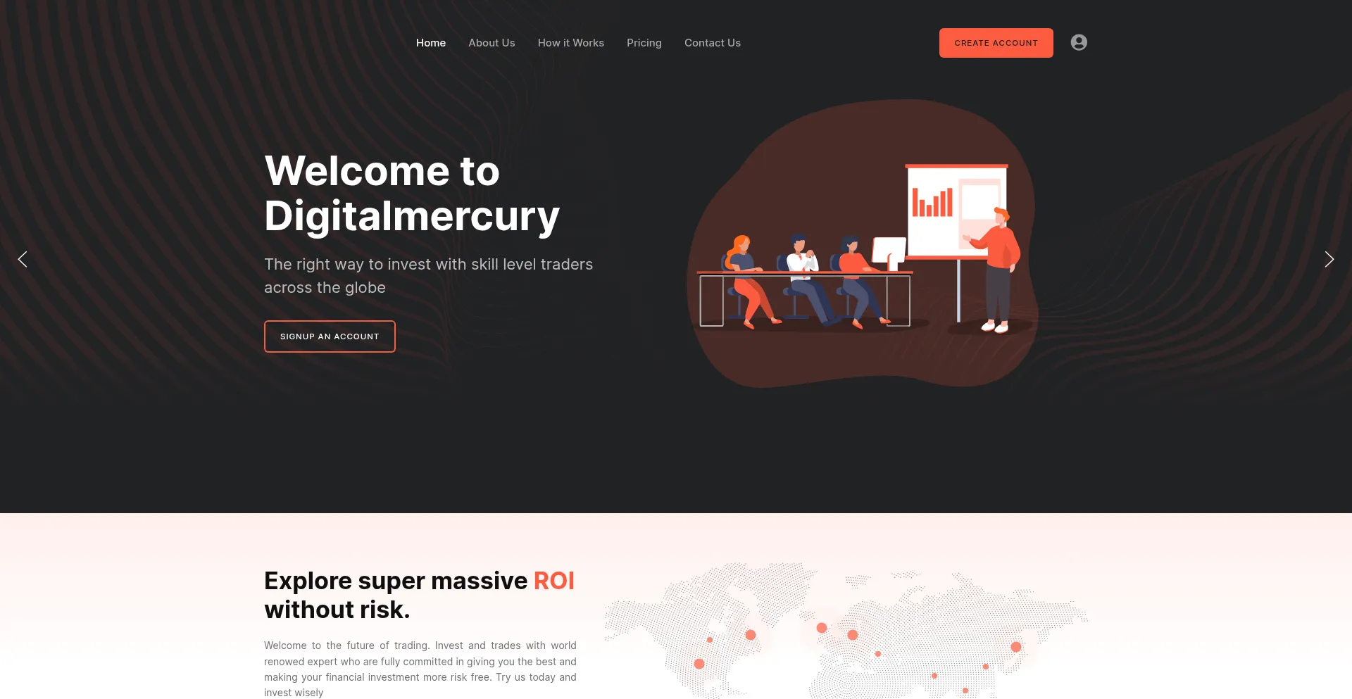 Website screenshot of Digitalmercury.online