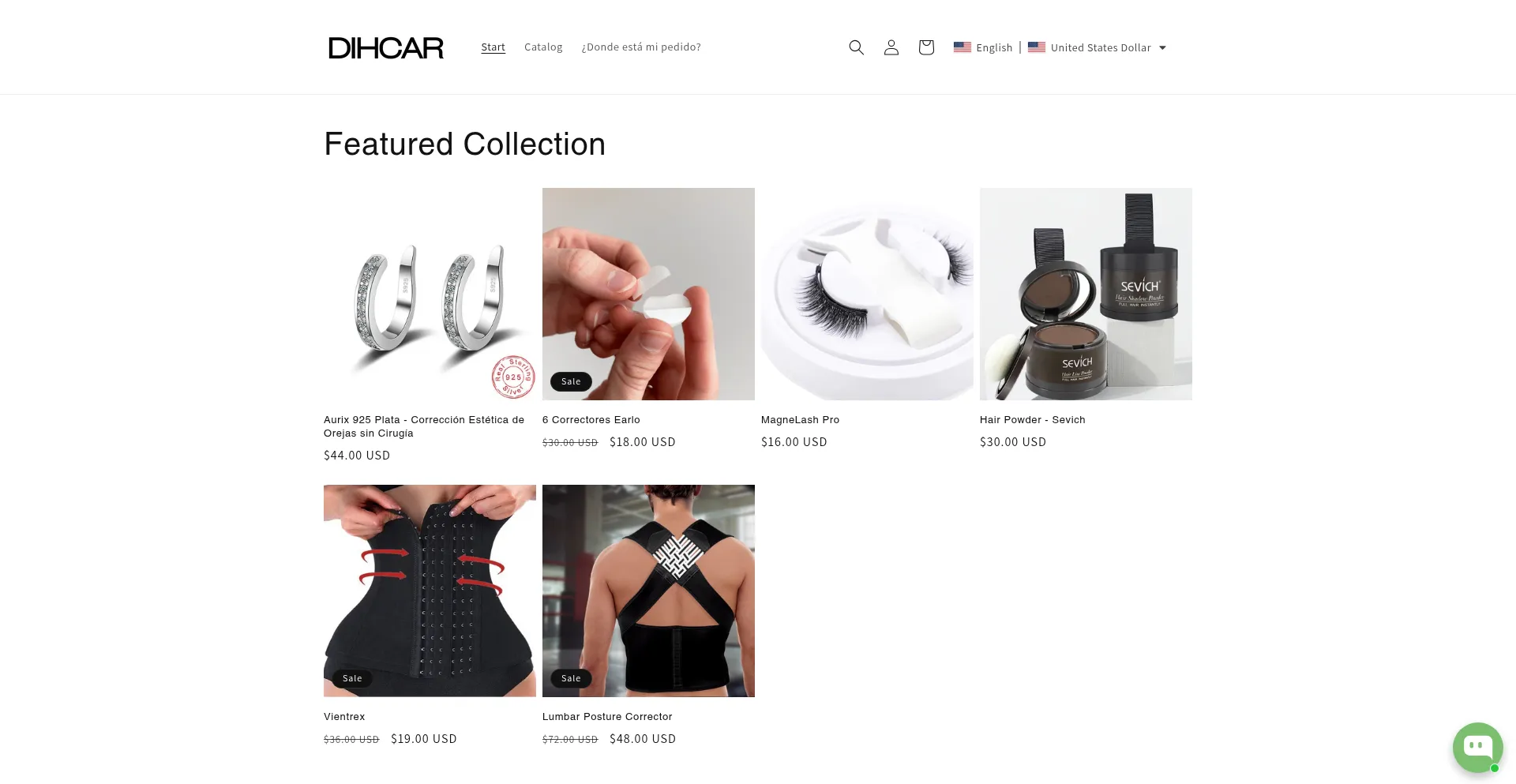 Website screenshot of Dihcar.com