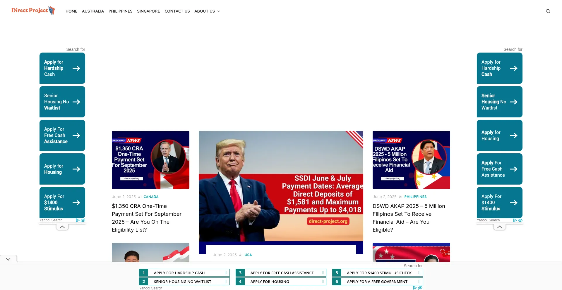 Website screenshot of Direct-project.org