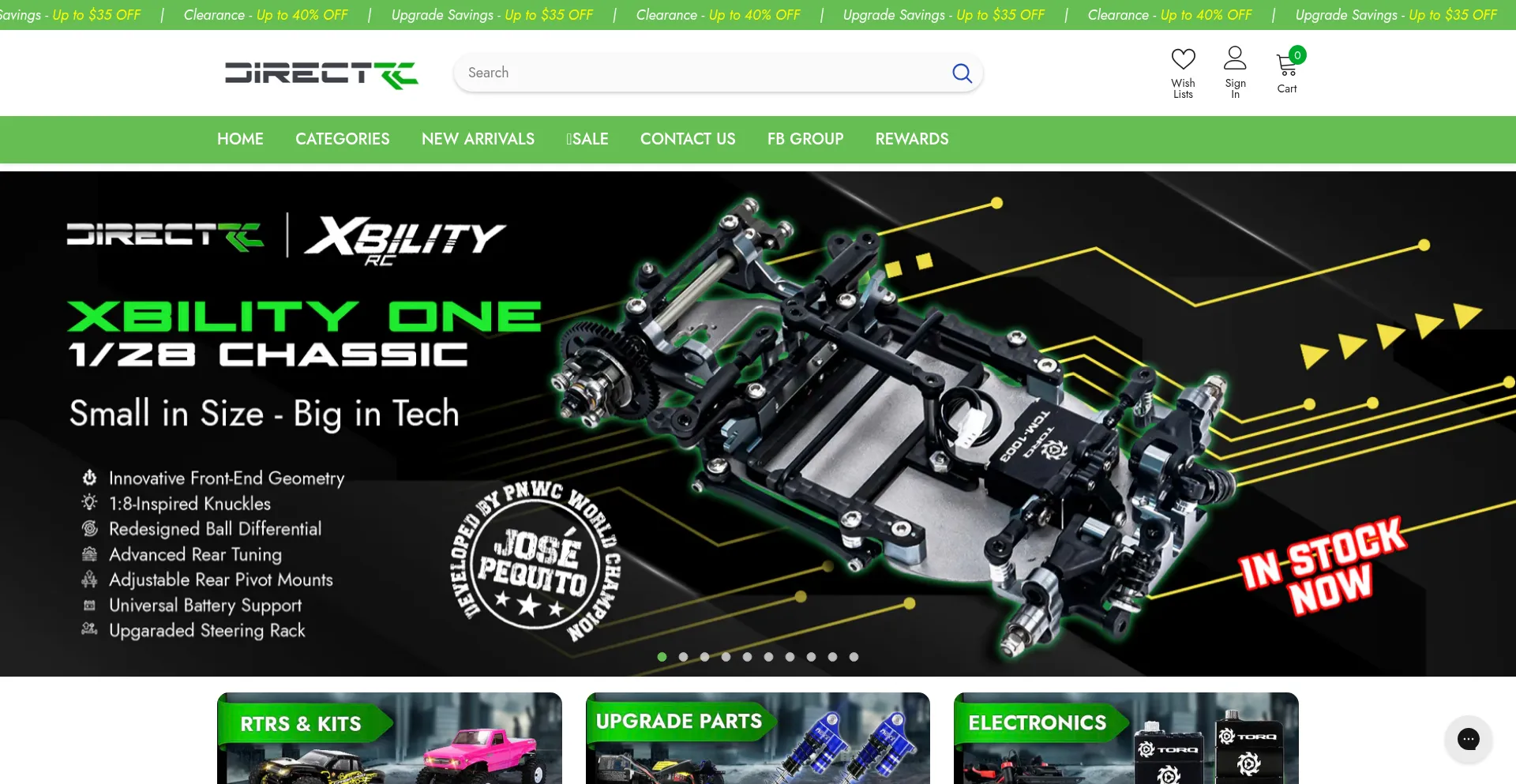 Website screenshot of Directrc.com