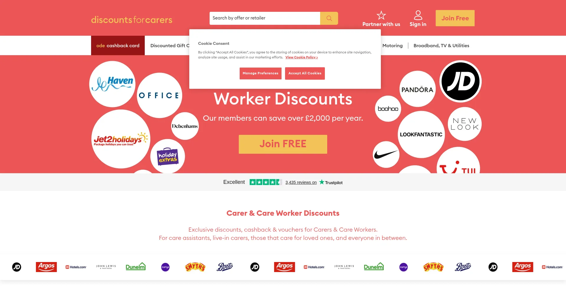 Discountsforcarers.com