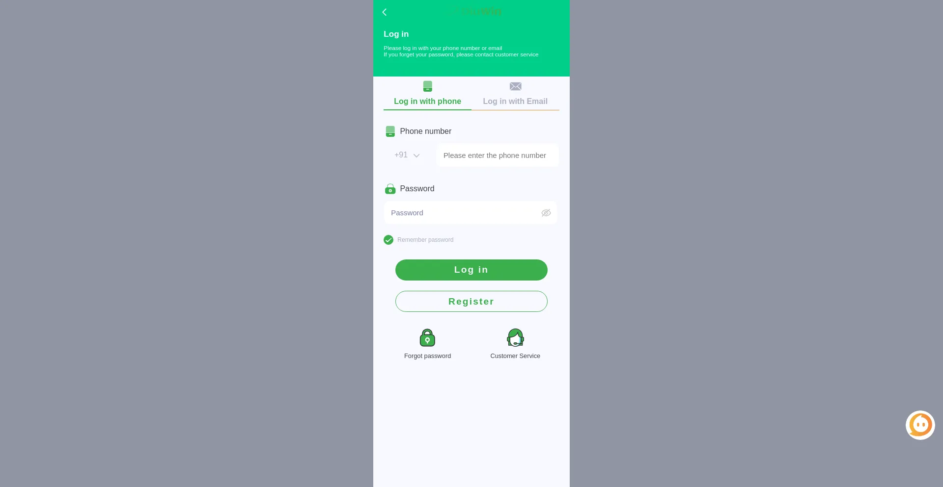 Website screenshot of Diuwinnerr.site