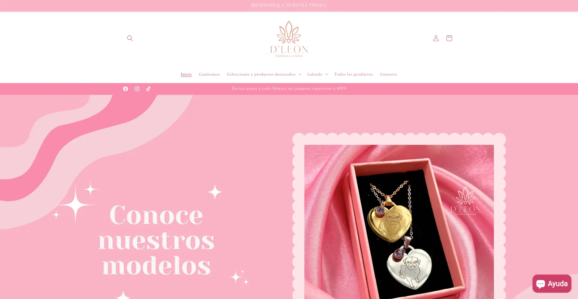 Website screenshot of Dleoncya.com
