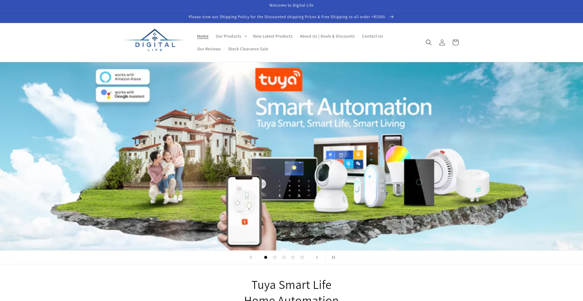 Website screenshot of Dlifesa.com