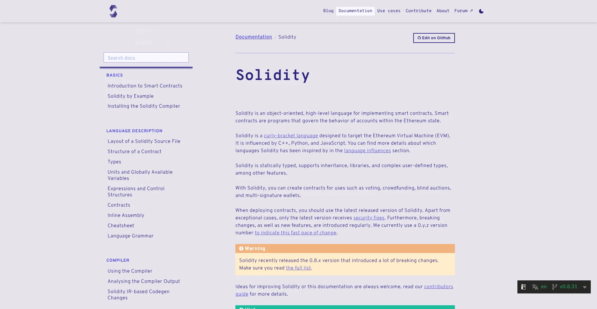 Docs.soliditylang.org
