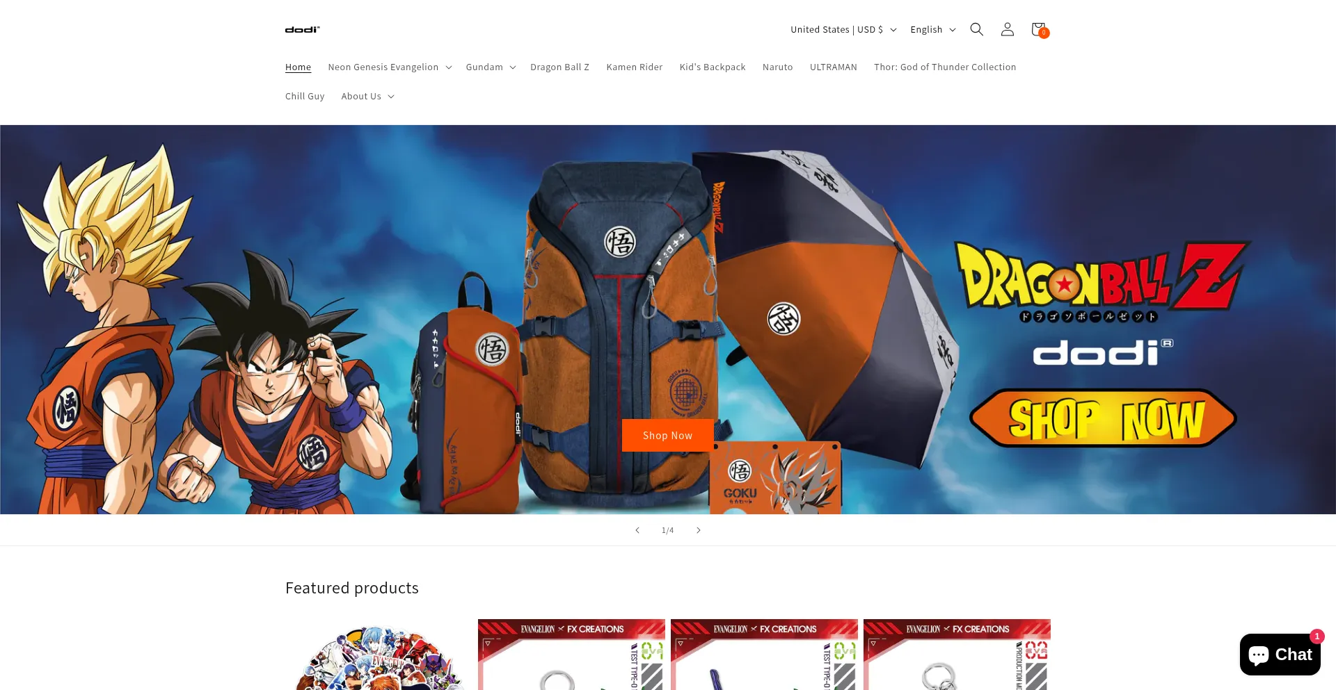 Website screenshot of Dodiconcepts.com